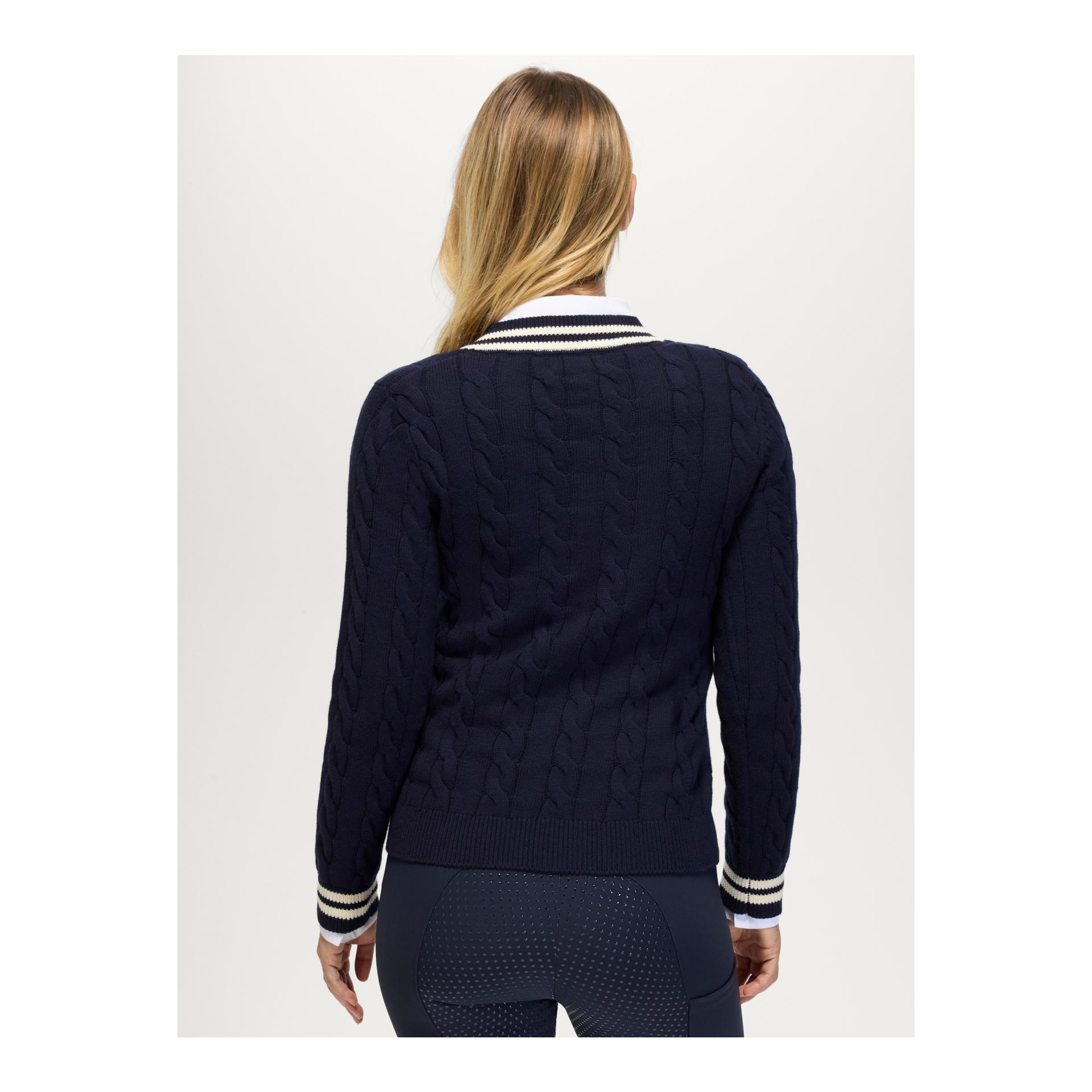 Tommy Hilfiger Equestrian Pull col en V torsadé femme Roseville
