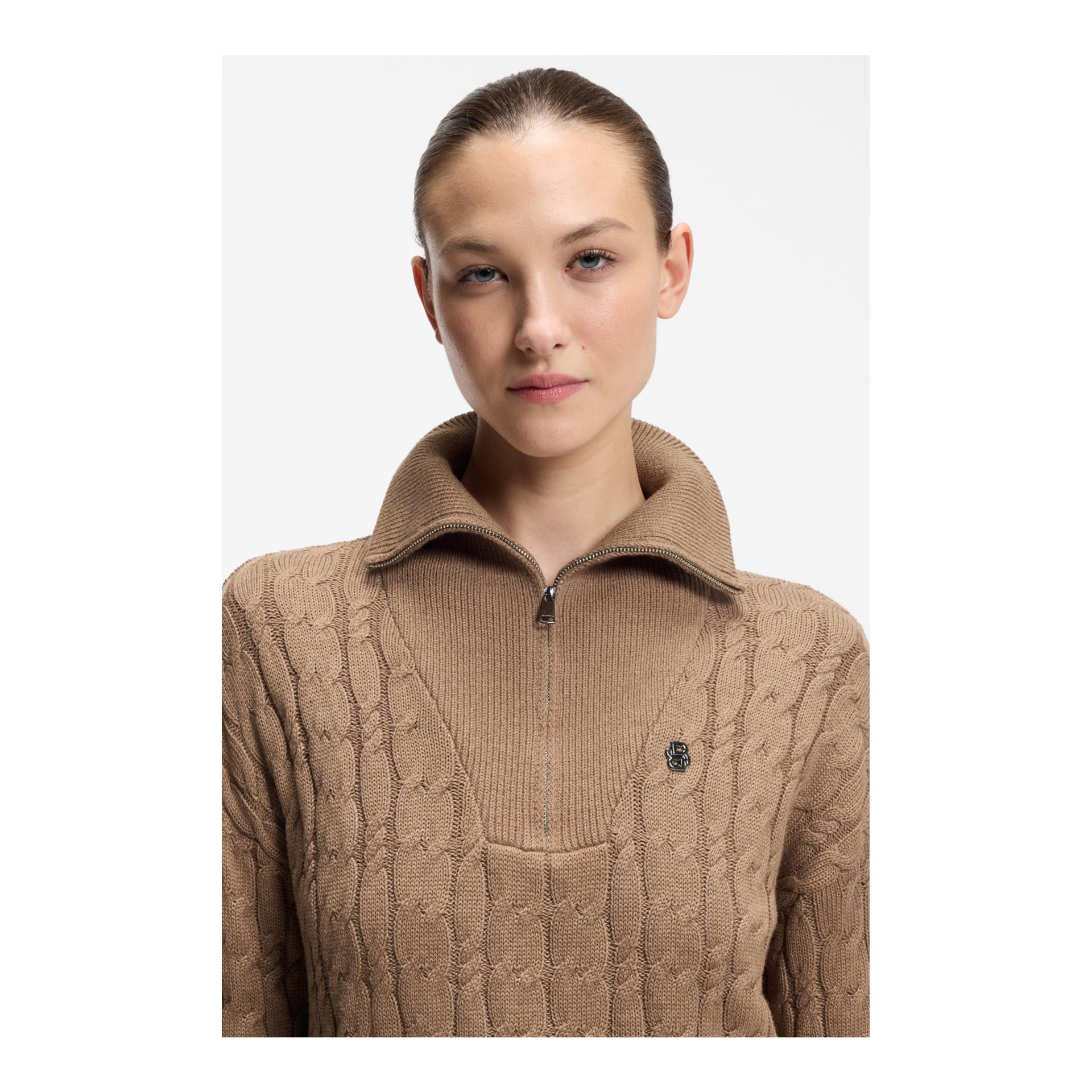 BOSS Equestrian Ella Zopfstrick-Pullover Damen