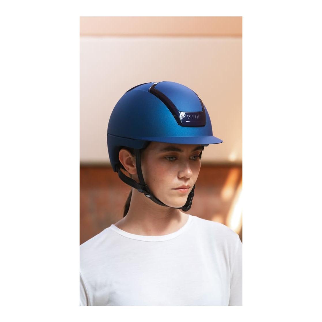 KASK Reithelm Nemesi Metal - schwarzer Kinnriemen