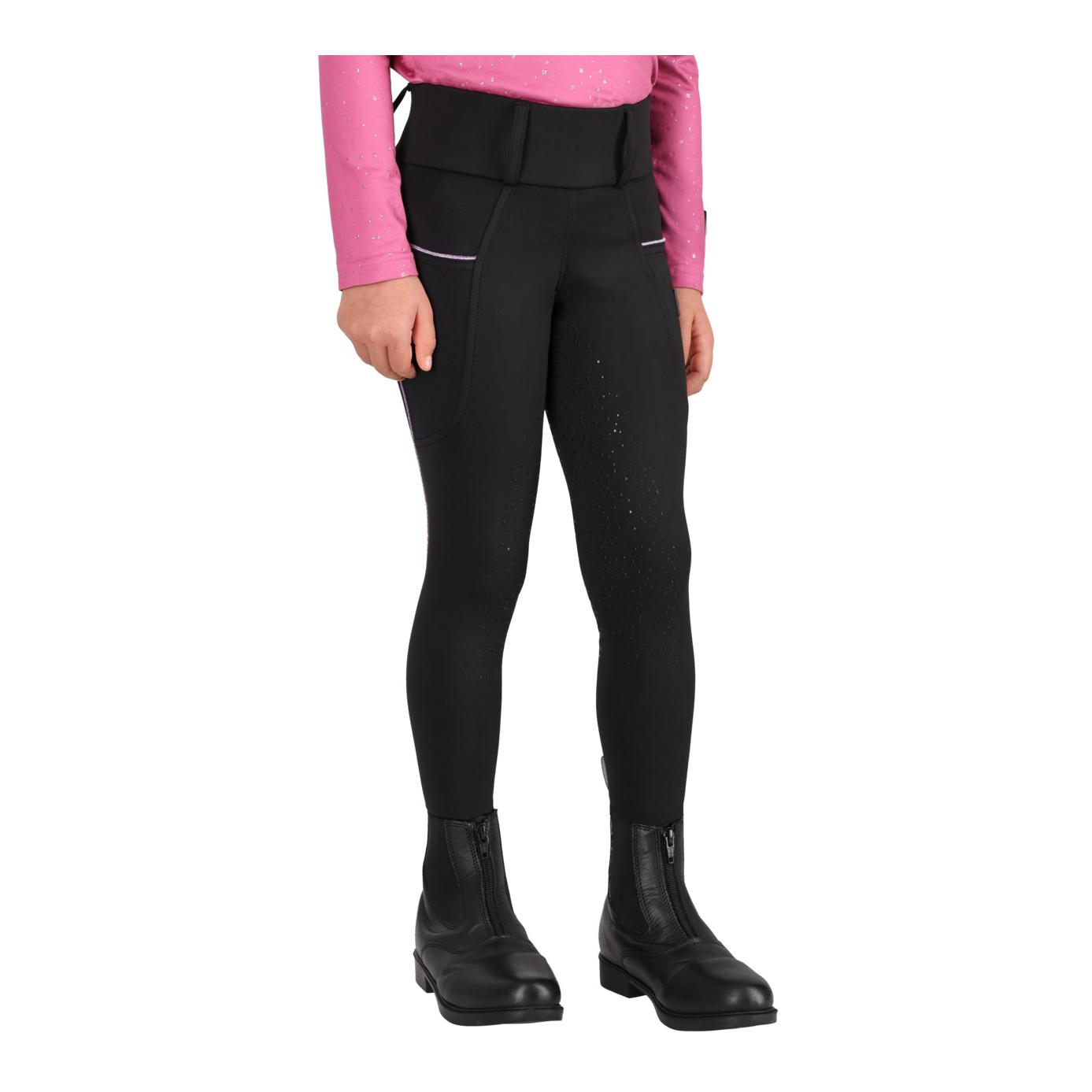 QHP Leggings d'équitation junior Isalyn fond intégral