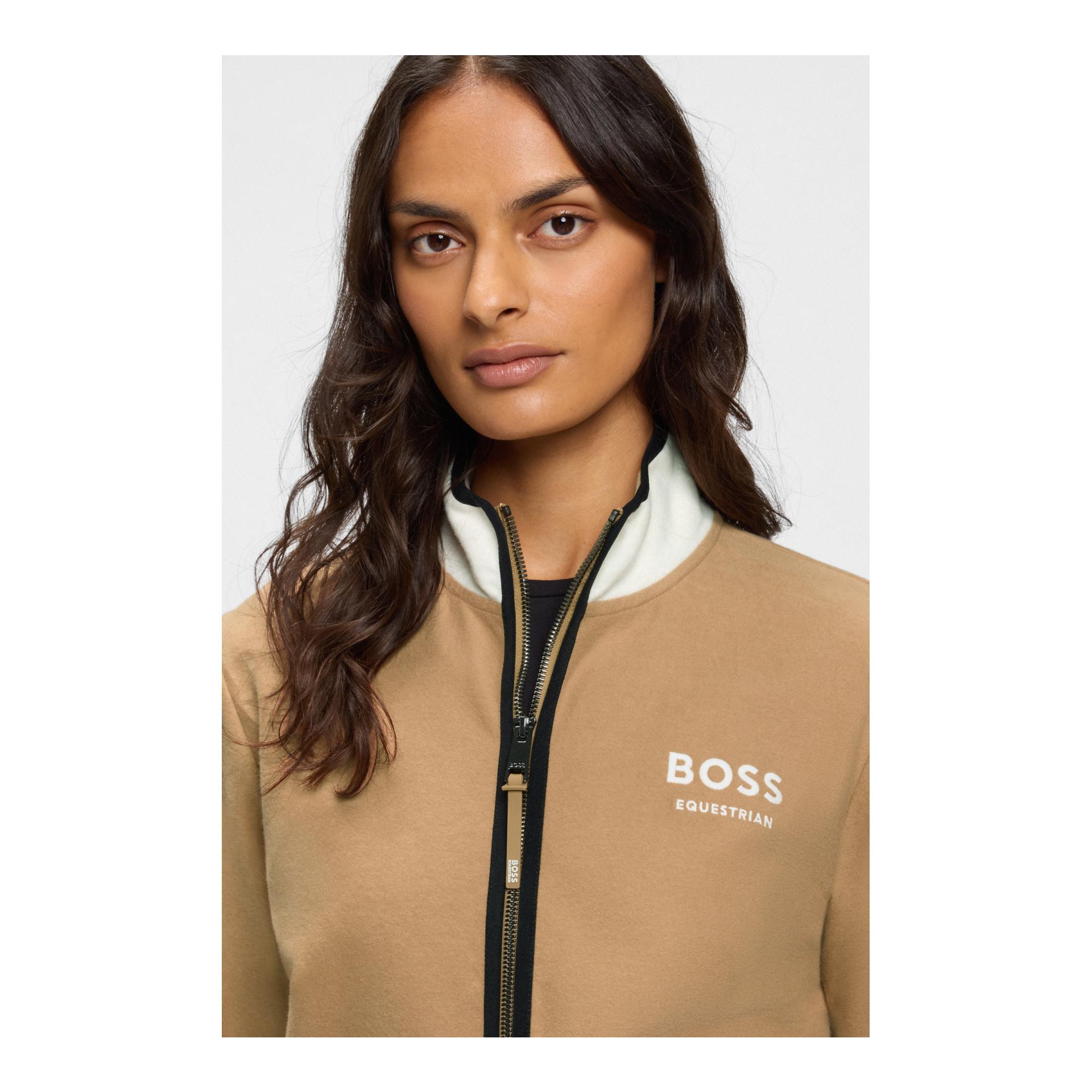 BOSS Equestrian Half Zip Felpa Fedora Damen