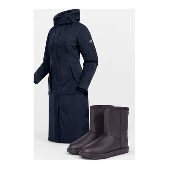 Waldhausen Winterreitmantel Opal und Bootie Rainless