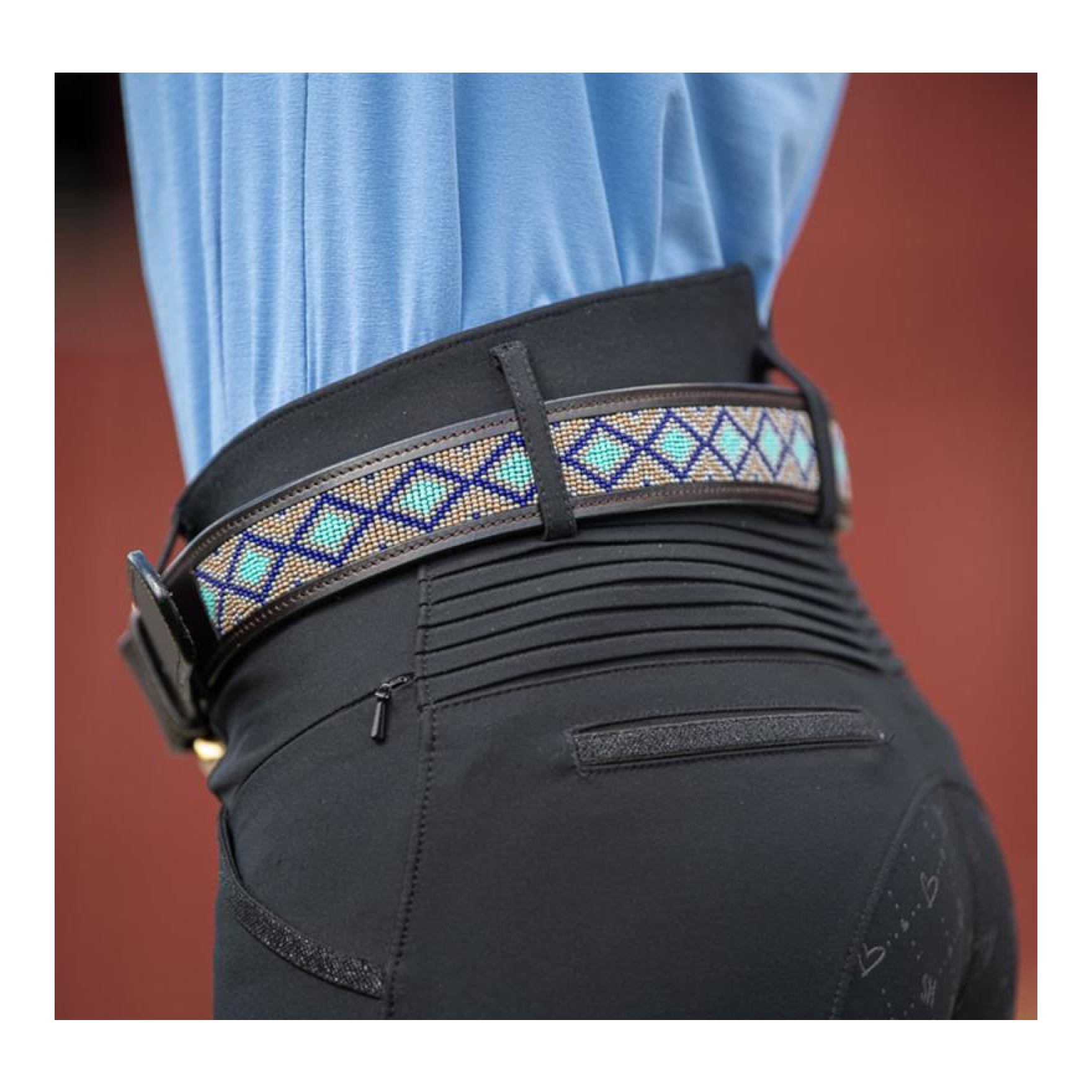 Soulhorse Ledergürtel Pearls Damen