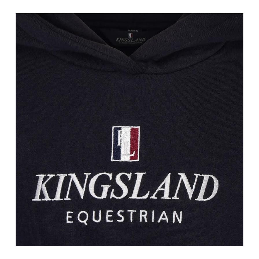 Kingsland Pull à capuche Classic pour enfants – bleu marine