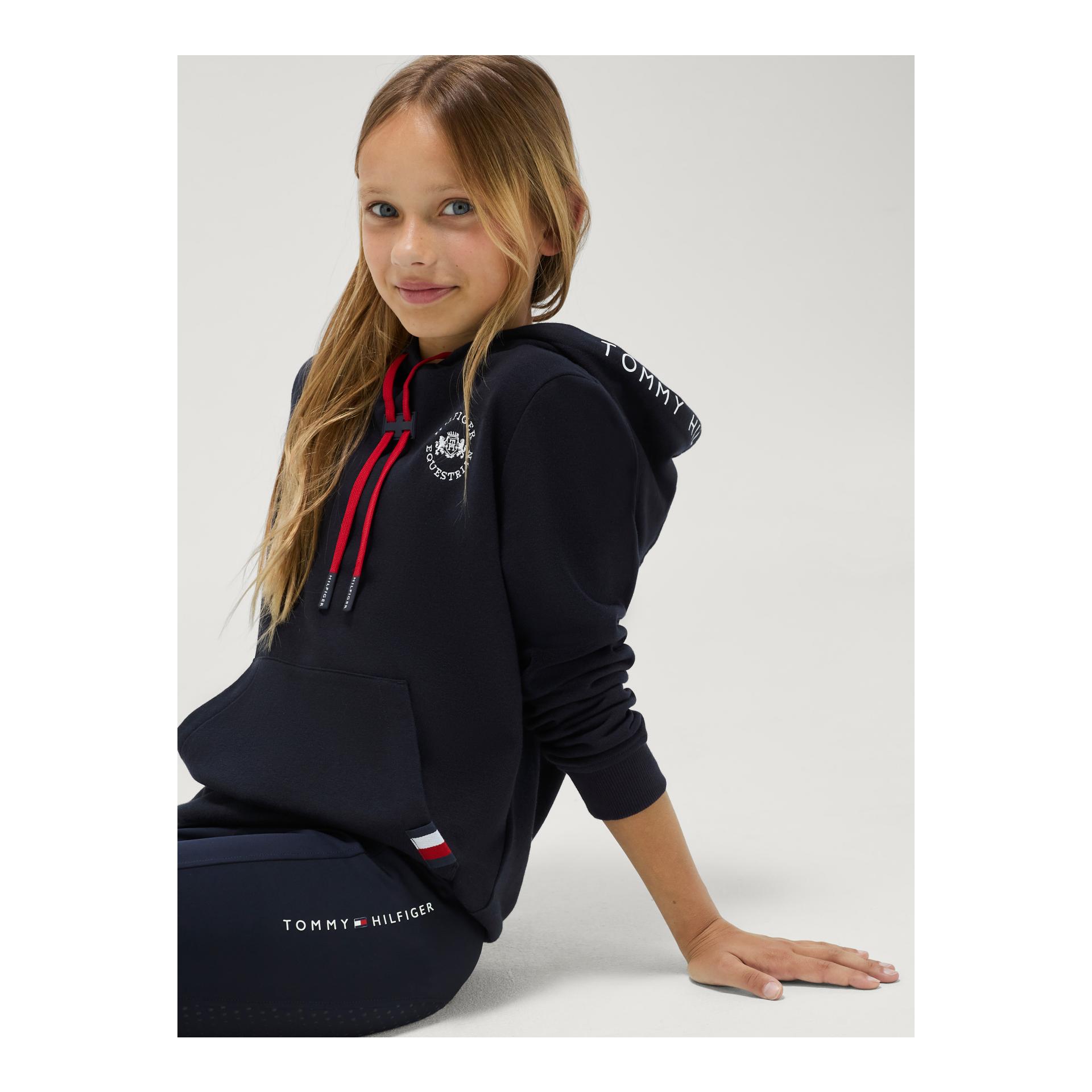 Tommy Hilfiger Equestrian Sweat à capuche Laguna Logo pour jeunes cavaliers et cavalières