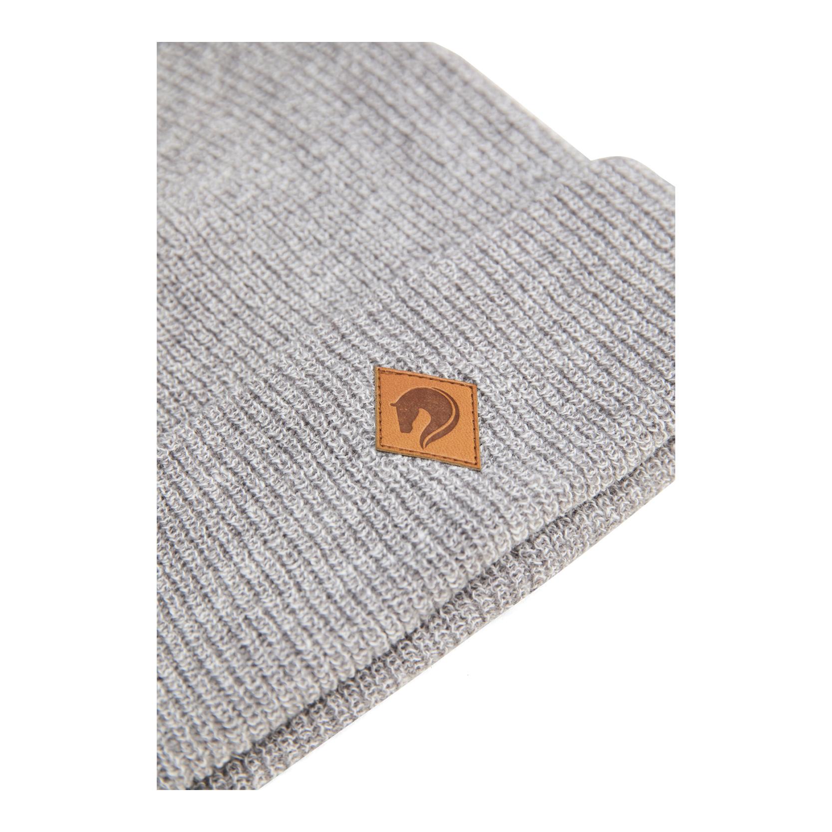 reitsport.ch Strickmütze Grey Alps – hellgrau