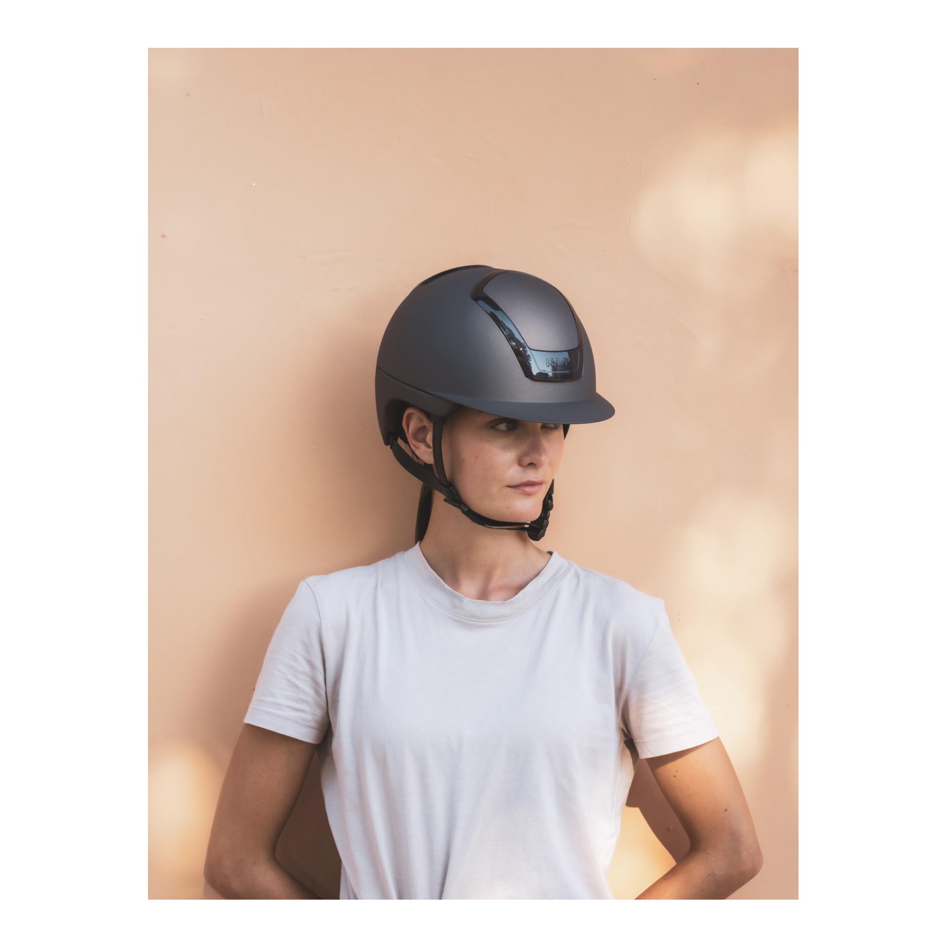 KASK Reithelm Nemesi Metal - schwarzer Kinnriemen