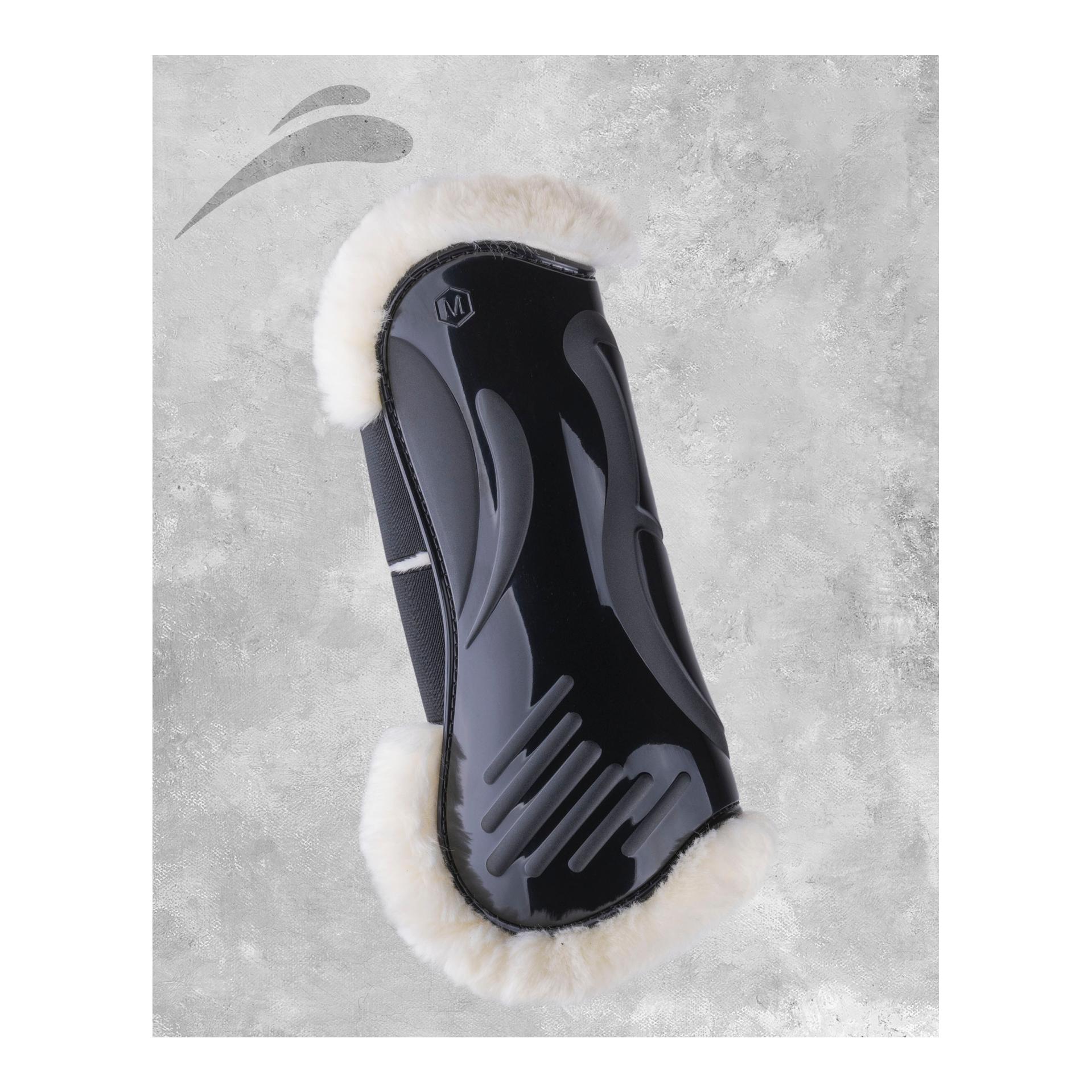 eQuick Guêtres VIBE antérieurs à velcro Fluffy (mouton)