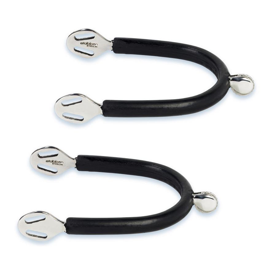 Stübben Sporen SEQ mit sanftem Rad gummiert - 15 mm Silber