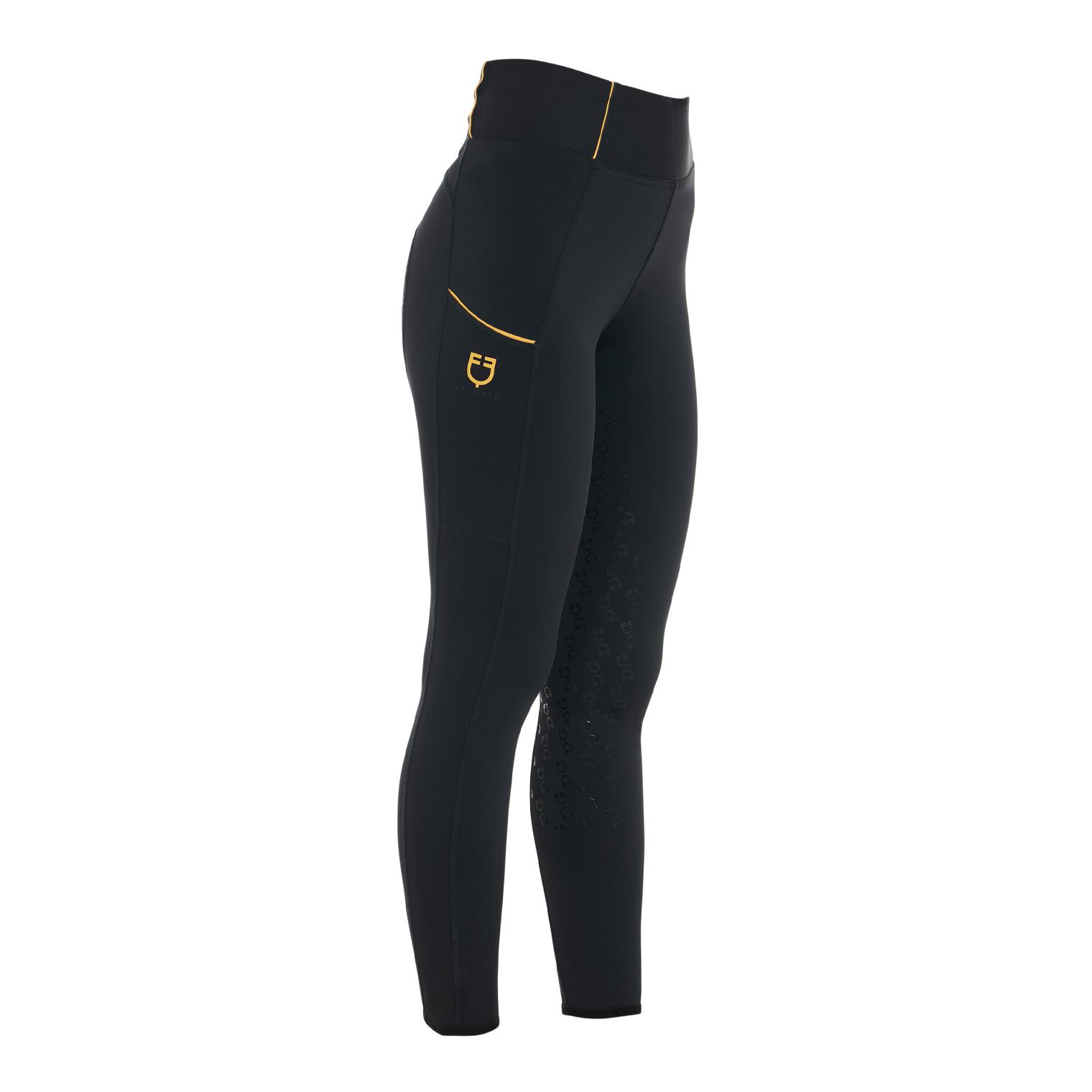 Equestro Leggings d'équitation d'hiver avec polaire Full Grip pour femmes