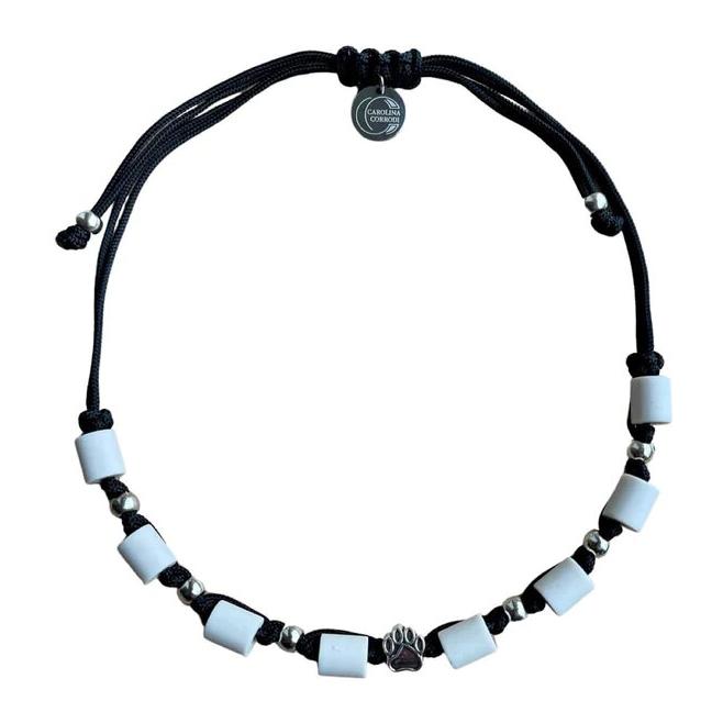 EM-Zeckenhalsband aus Tau mit EM Perlen