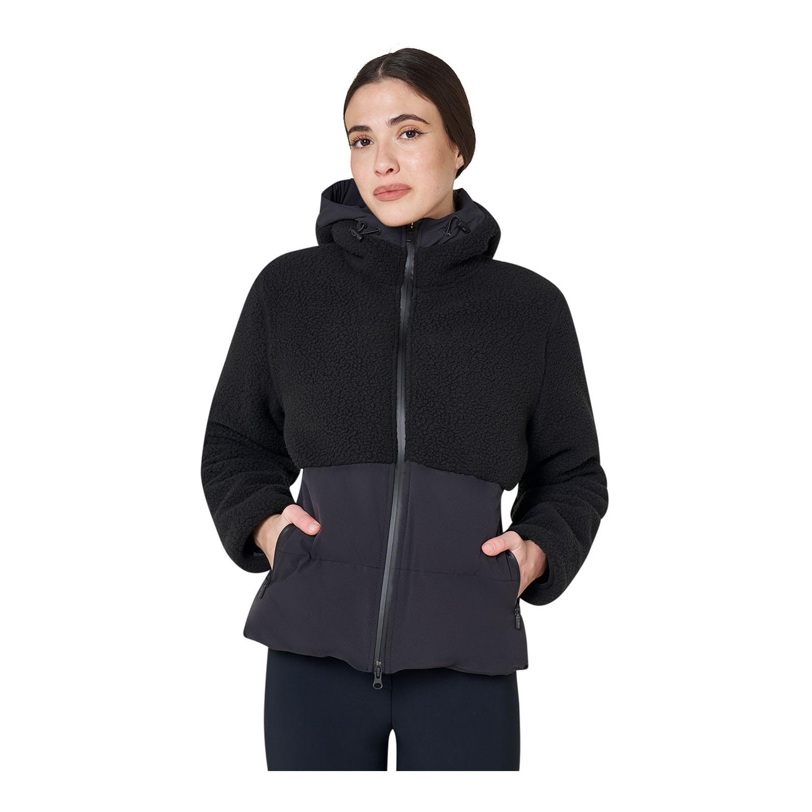 Equestro Veste d'hiver doublée moumoute Teddy femme