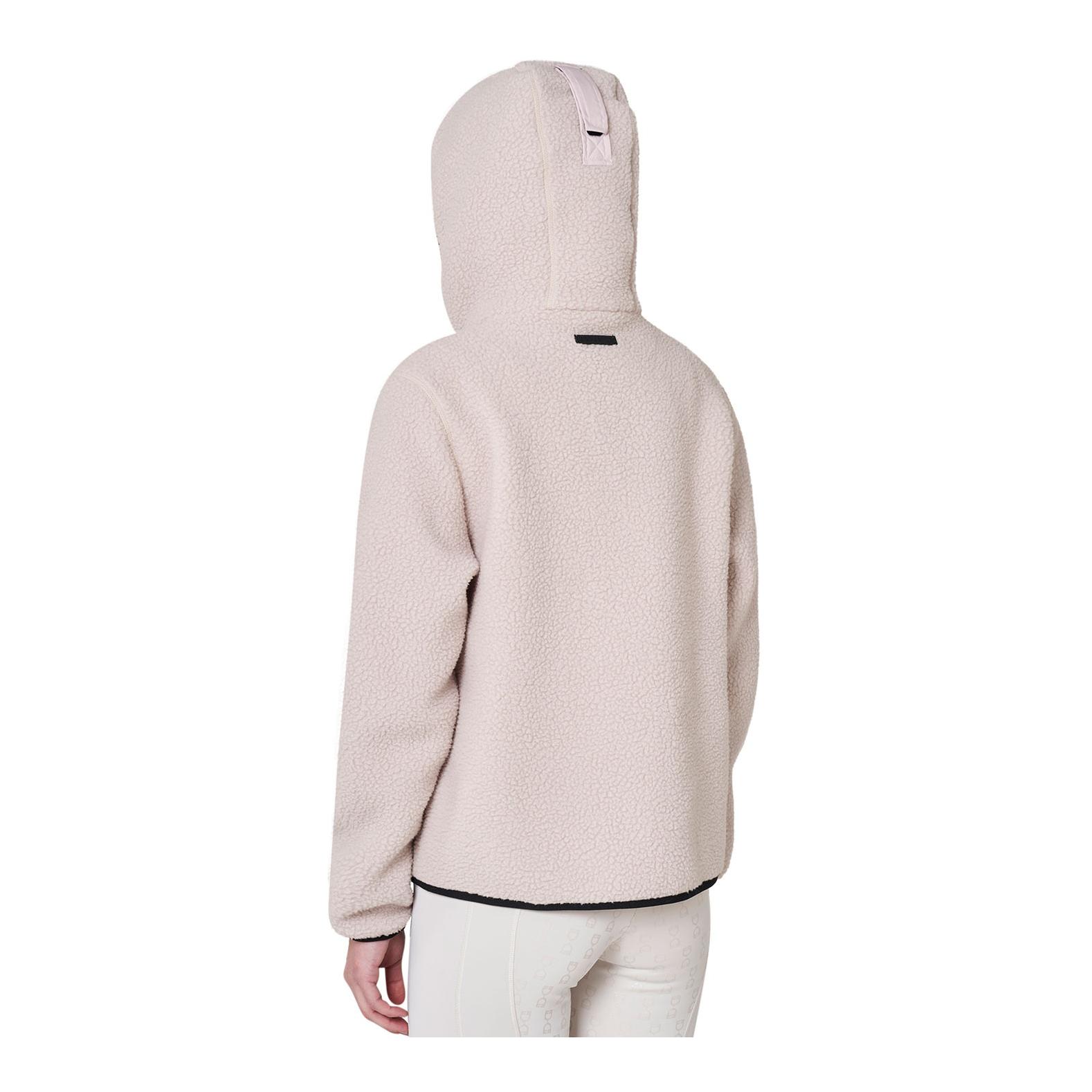 Equestro Veste à capuche en moumoute Teddy femme
