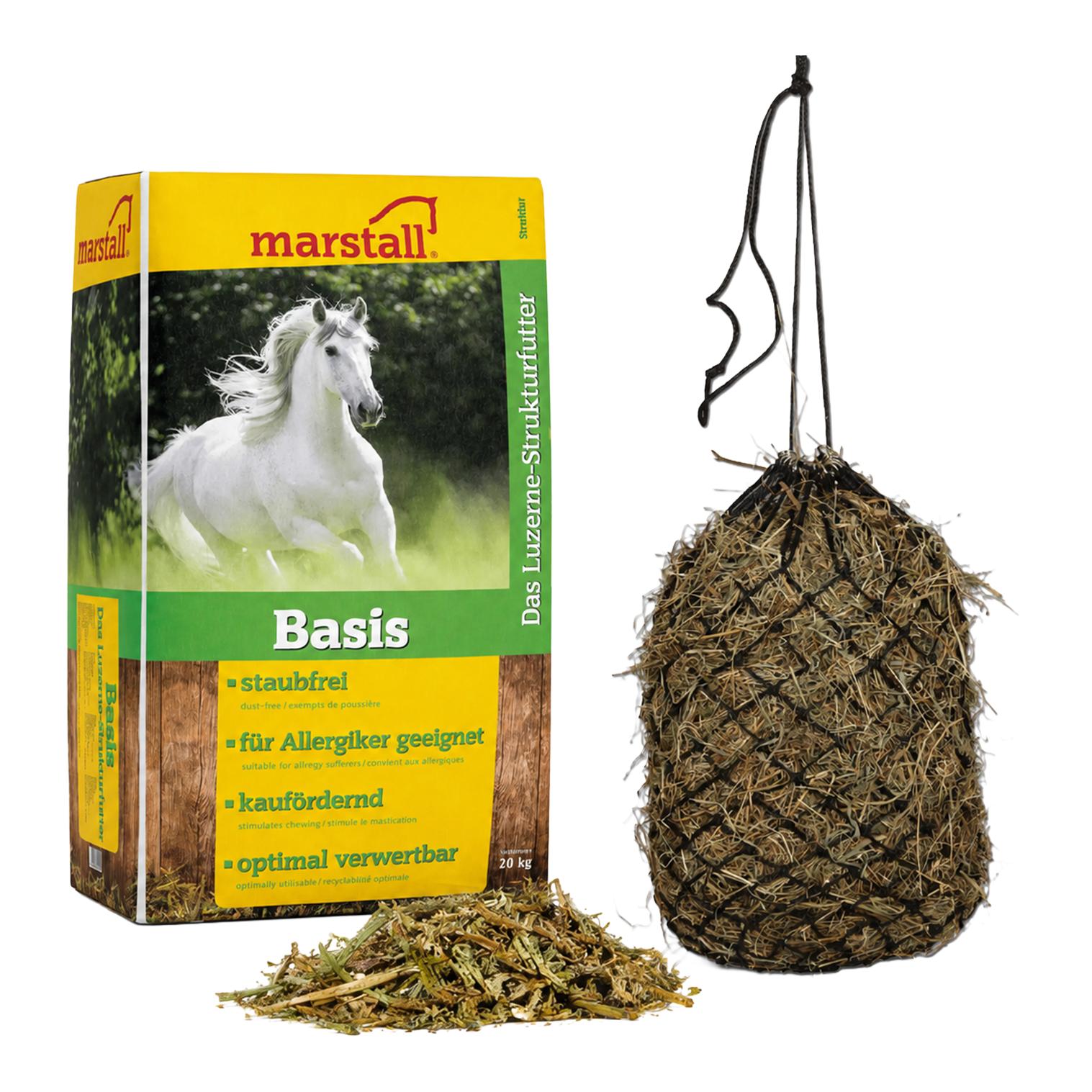 Marstall Kautätigkeit & Slow-Feeding / Basis Struktur  + Heunetz engmaschig