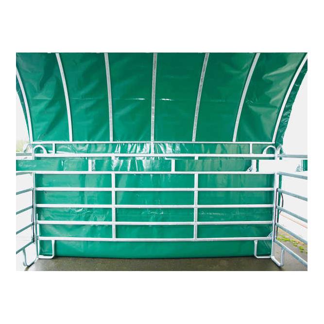 Growi®-Rundbogen-Weidezelt 3.60 x 3.60 x 3.25 m OHNE PANNEAUX