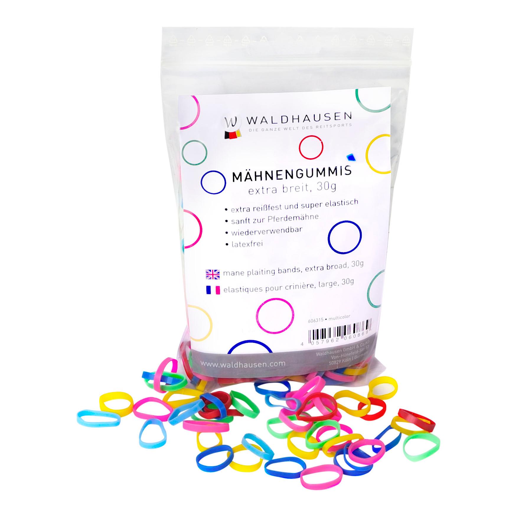 Waldhausen Mähnengummis extra breit - multicolor