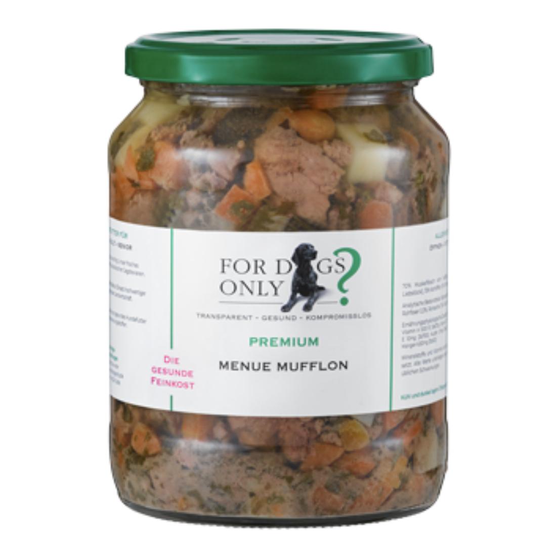 For Dogs Only? Nourriture pour chiens Premium Menue Mufflon