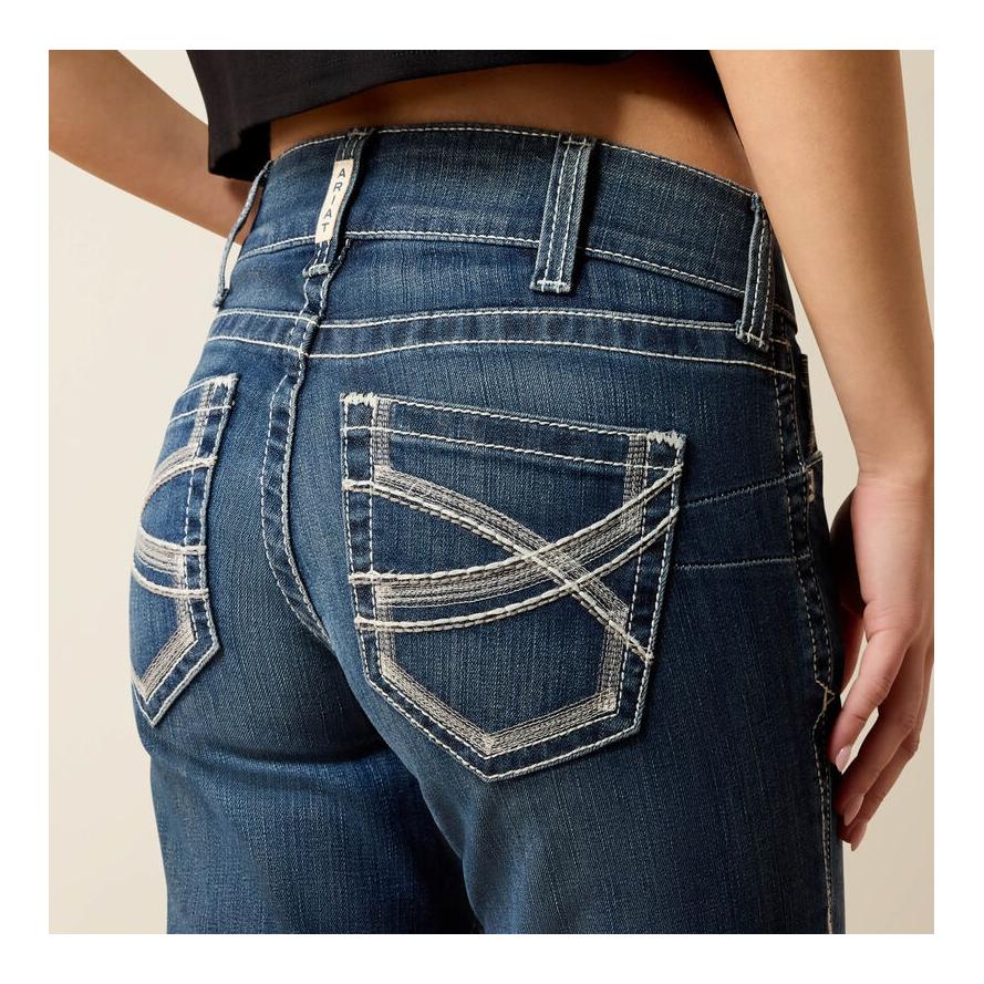 Ariat Jeans R.E.A.L. Mid Rise Stretch Ivy Stackable Straight Leg