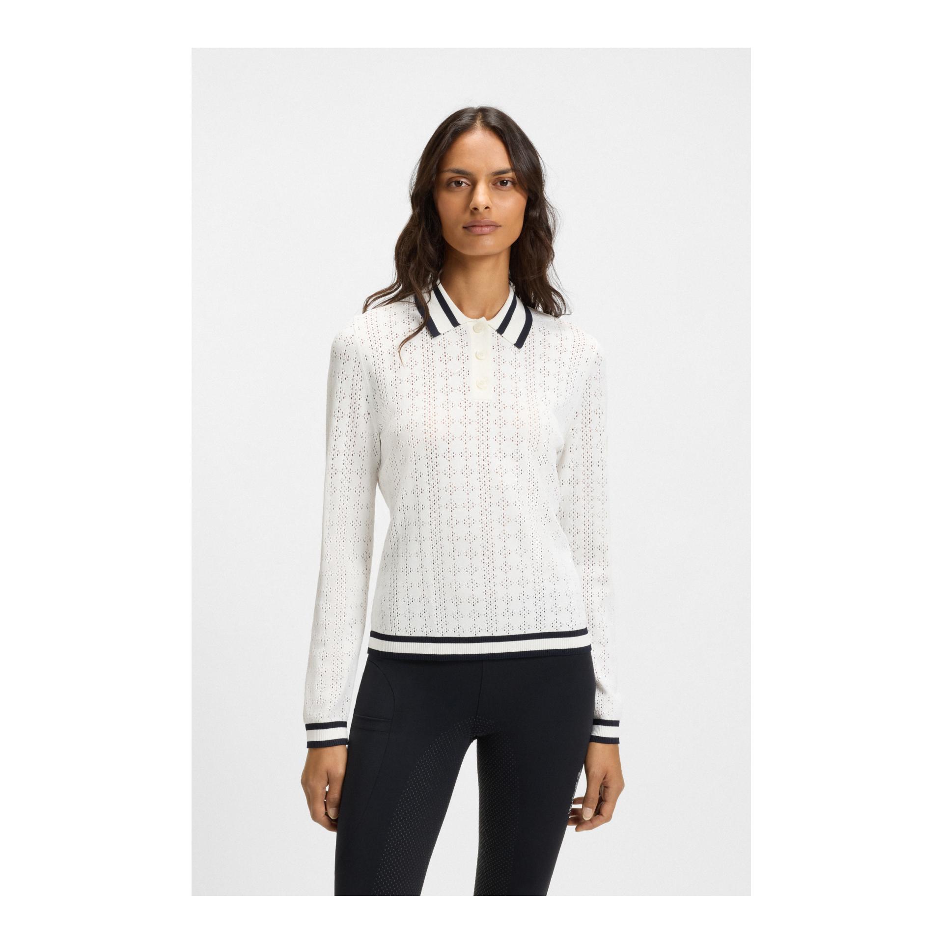 BOSS Equestrian Strick Polo Pam Ajor Damen