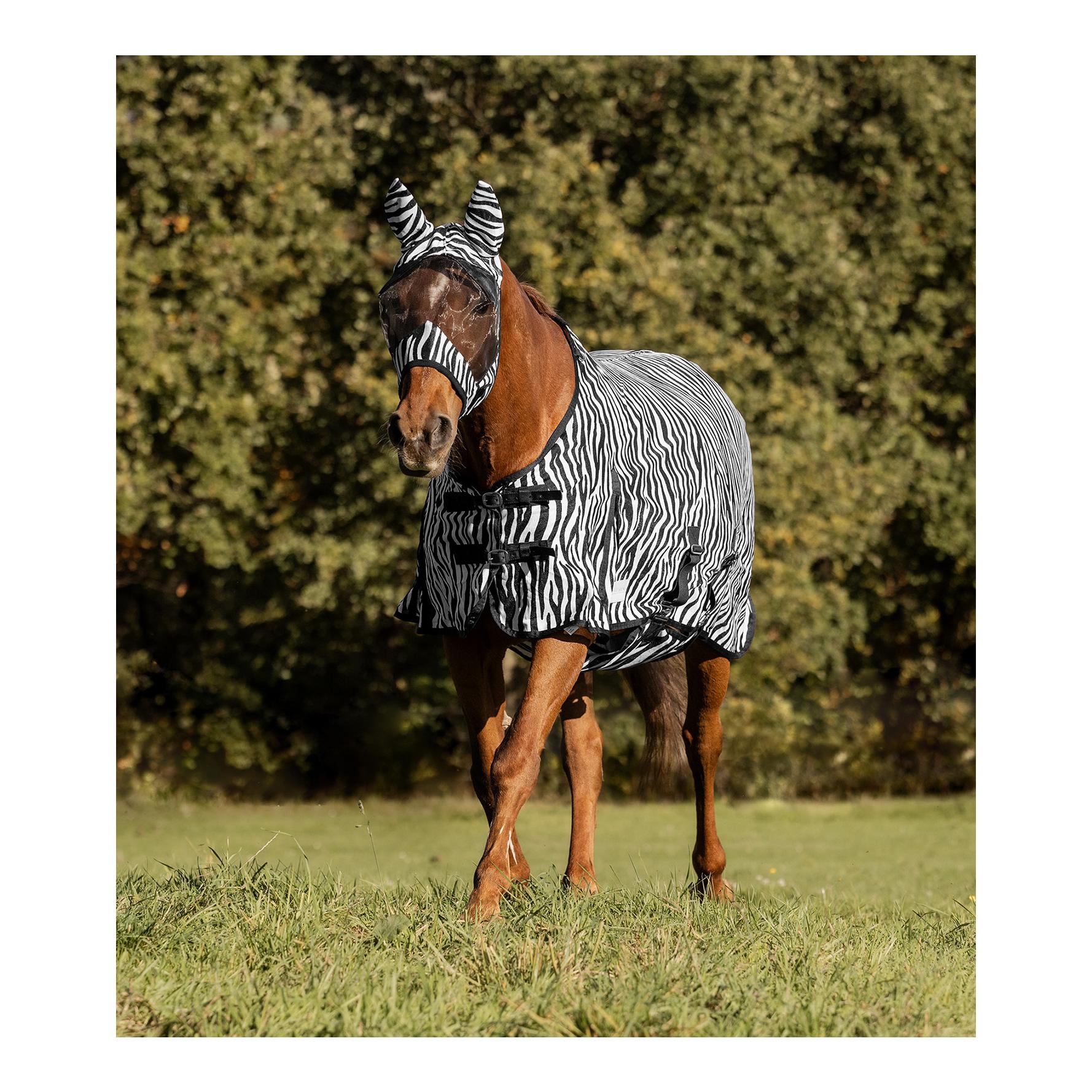 Waldhausen Fliegendecke Zebra - schwarz/weiss
