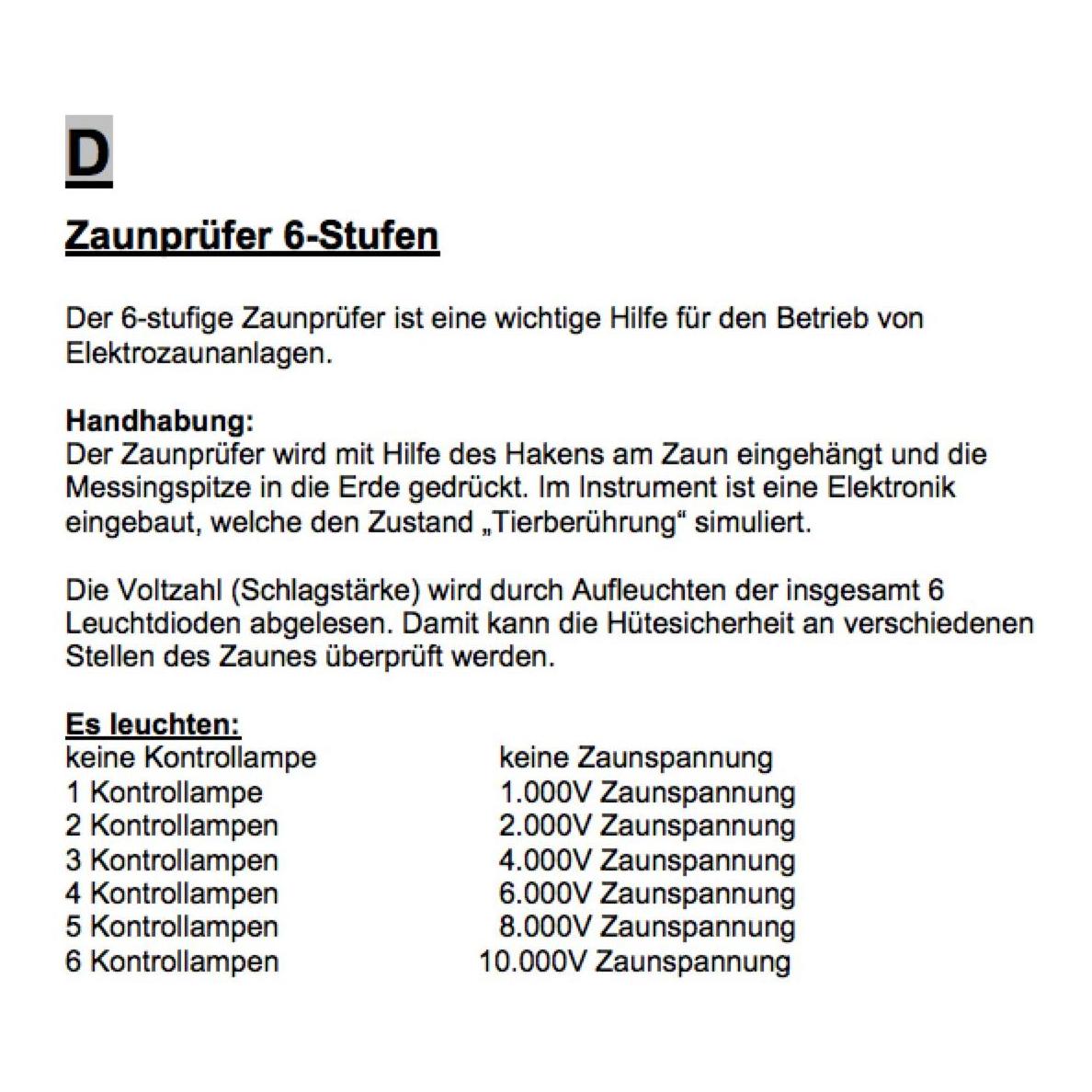 AKO Zaunprüfer 6-stufig
