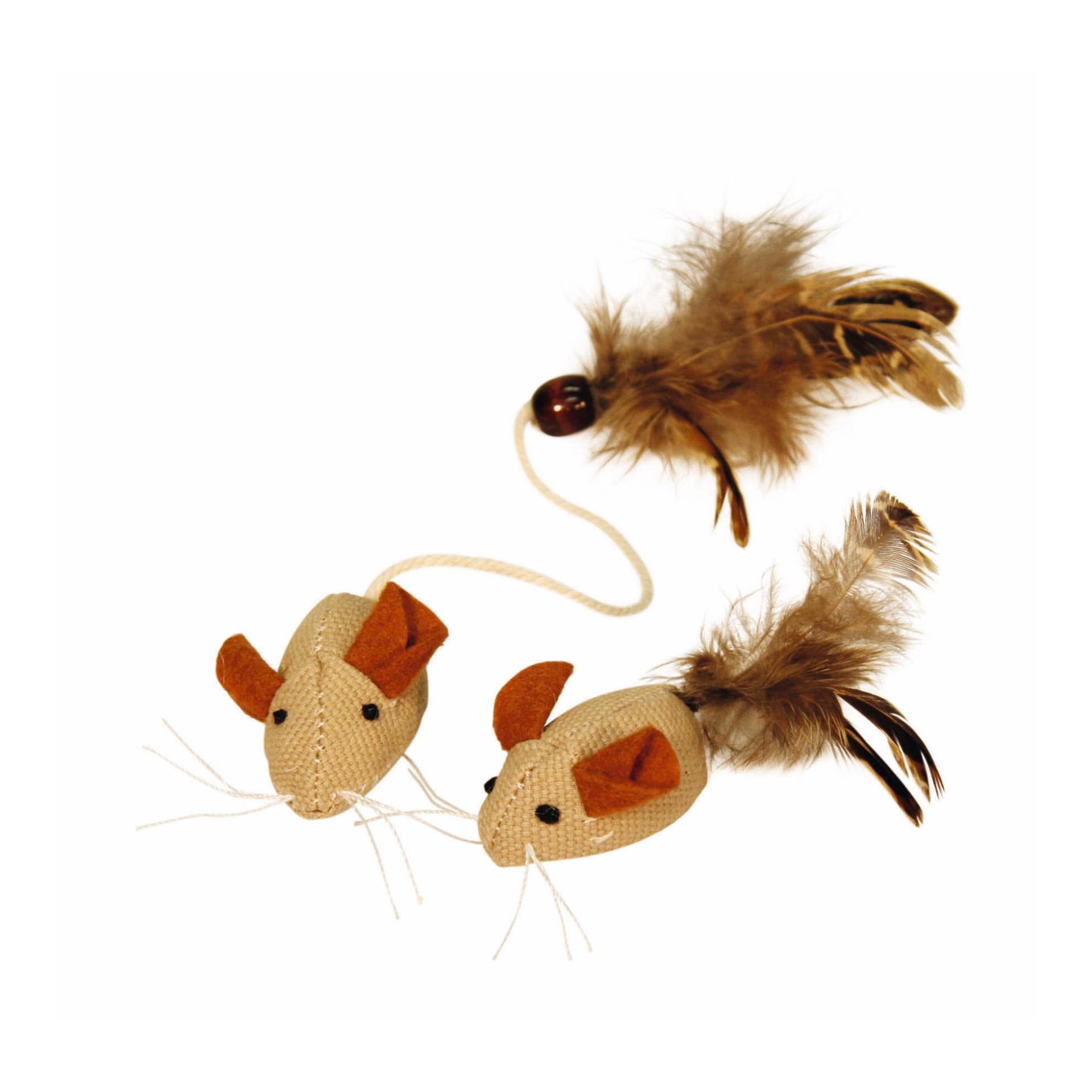 Kerbl Pet Souris à plumes Nature - 2 pièces