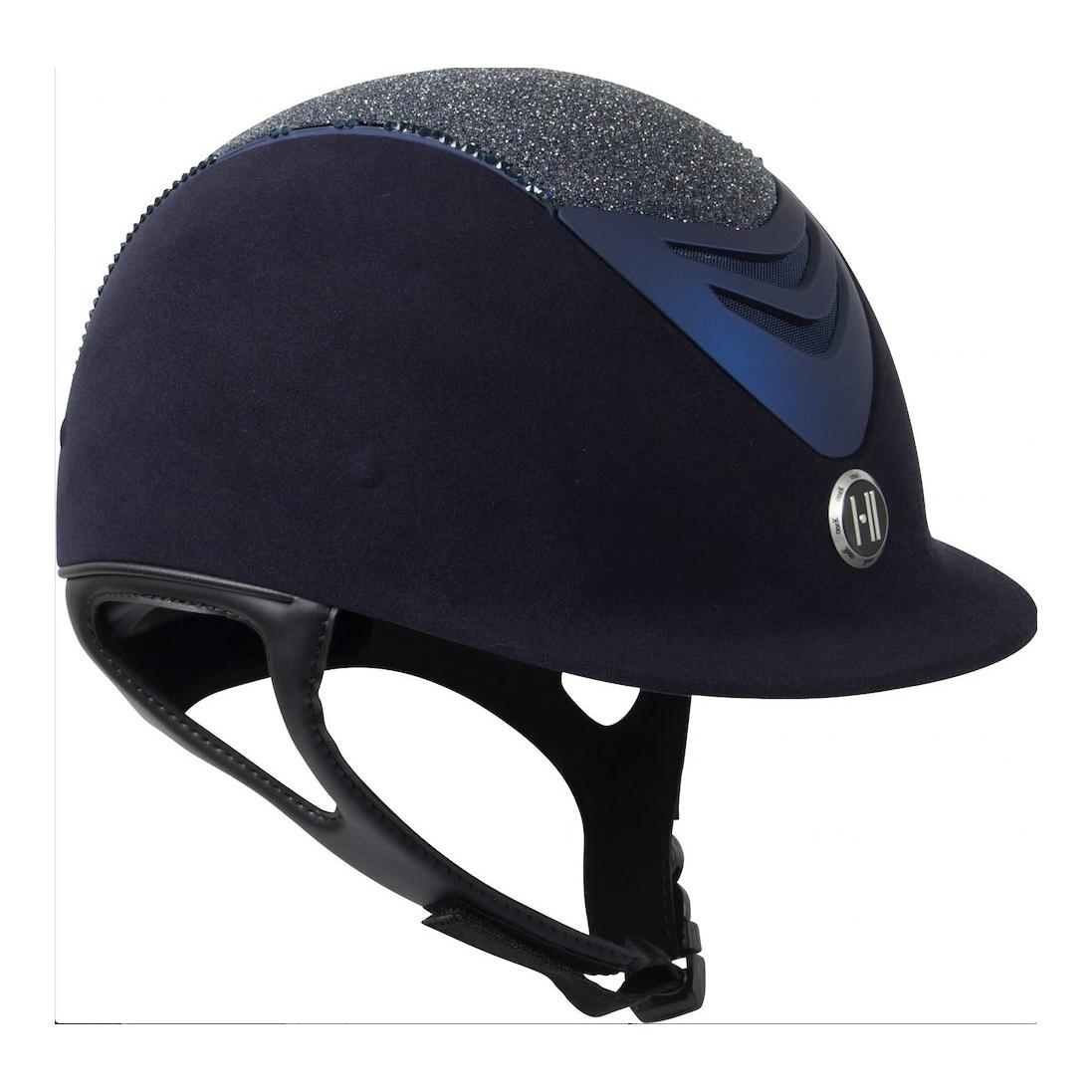 One K Reithelm Defender Elegance Chamude Swarovski Glitter - blau