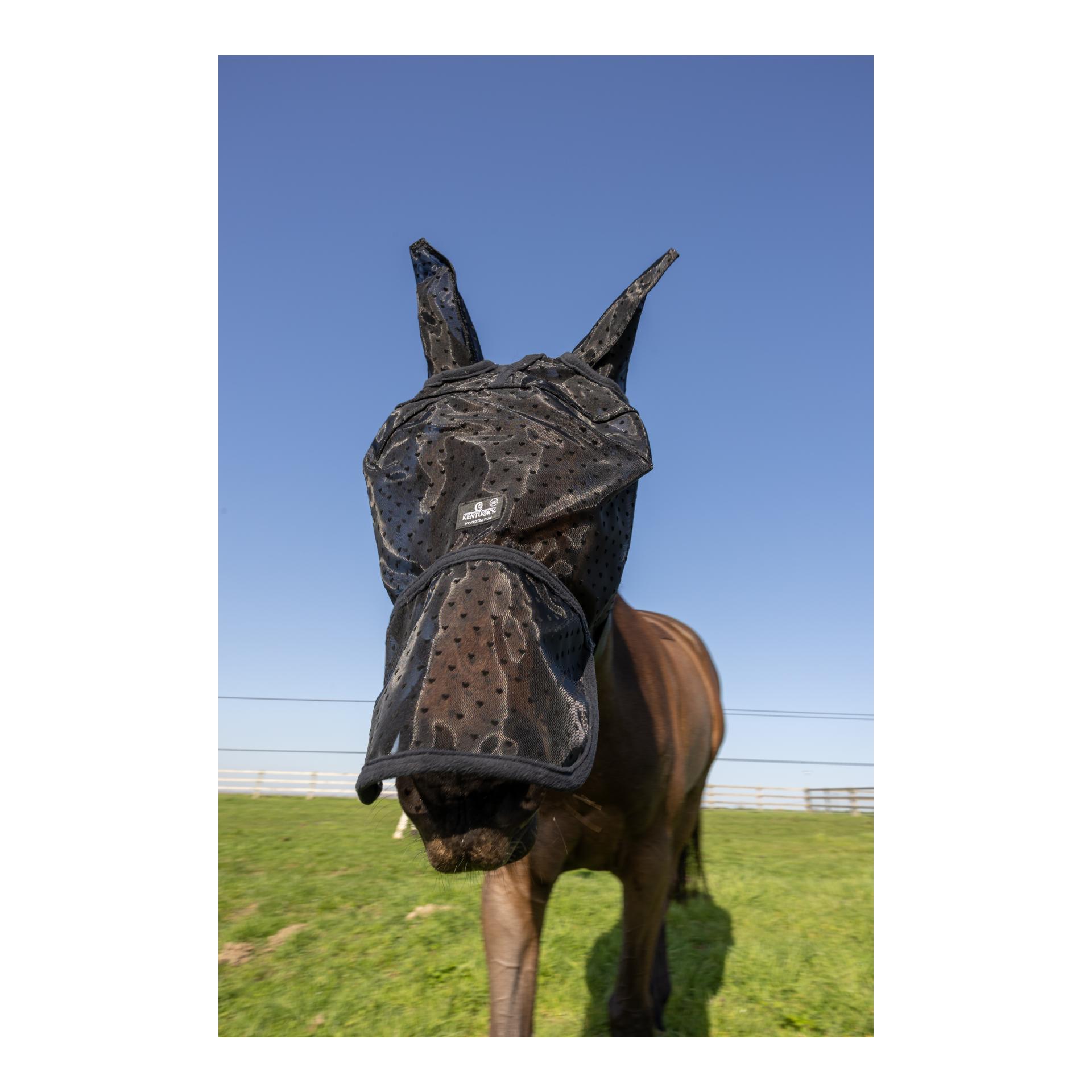 Kentucky Fliegenmaske Herz mit Ohren und Nase