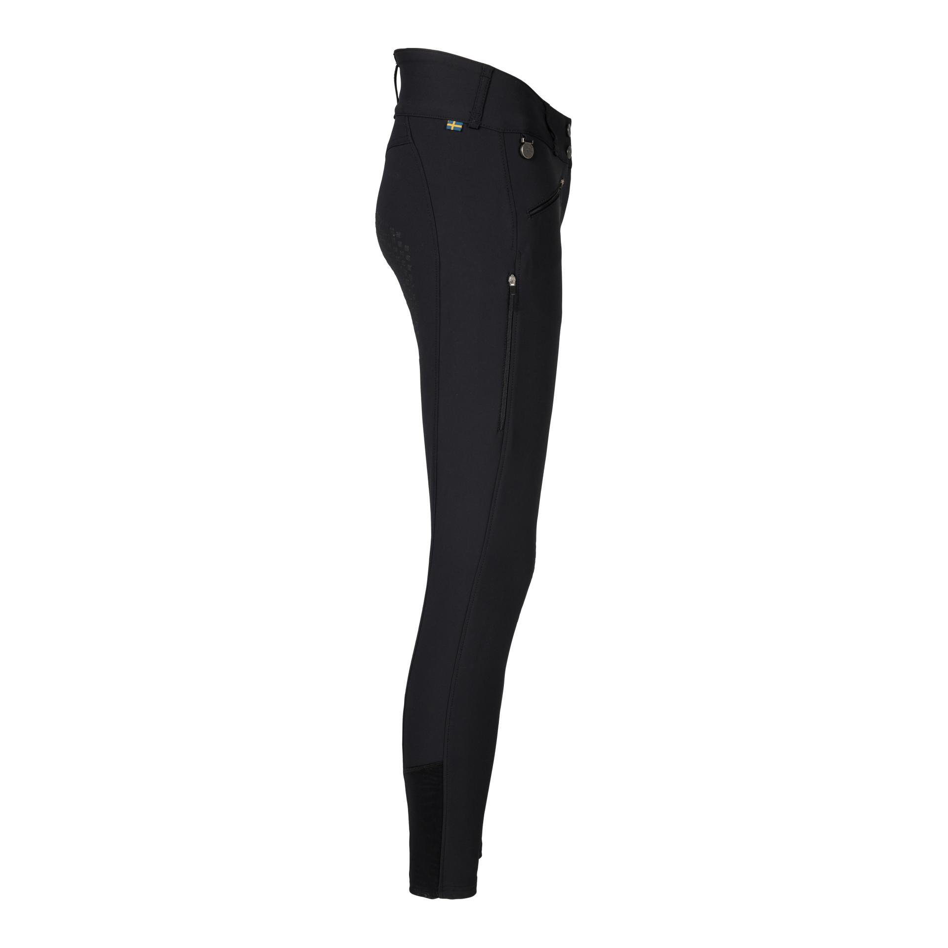 Back on Track Pantalon d'équitation Katie pour femmes à fond intégral - noir