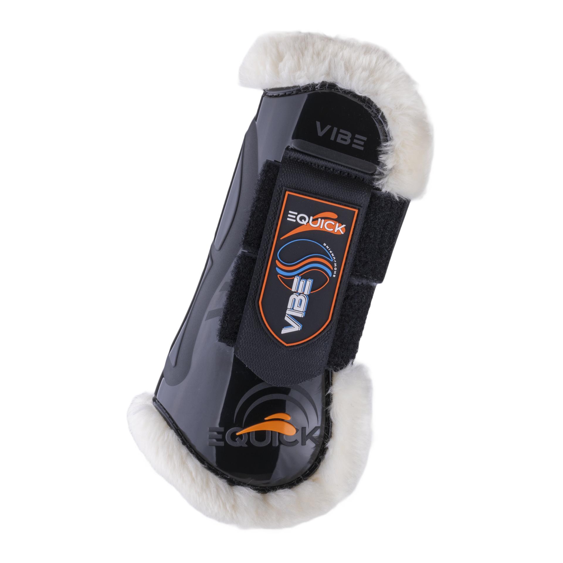 eQuick Guêtres VIBE antérieurs à velcro Fluffy (mouton)