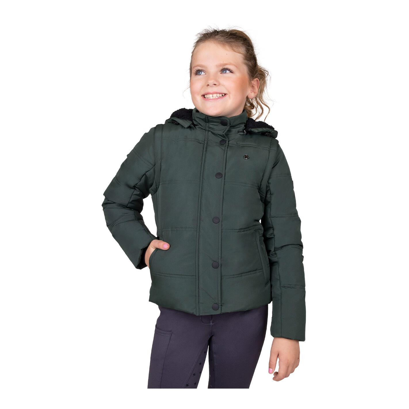 QHP Winterjacke Rayah Junior mit abnehmbaren Ärmeln