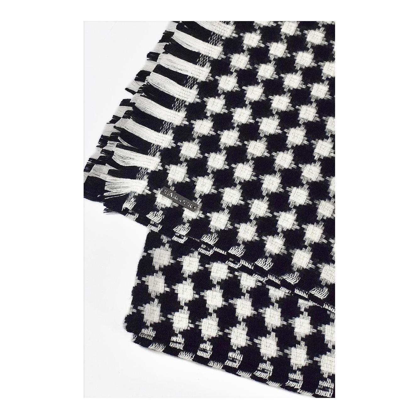 Harcour Schal Valet Damen - schwarz/weiss kariert