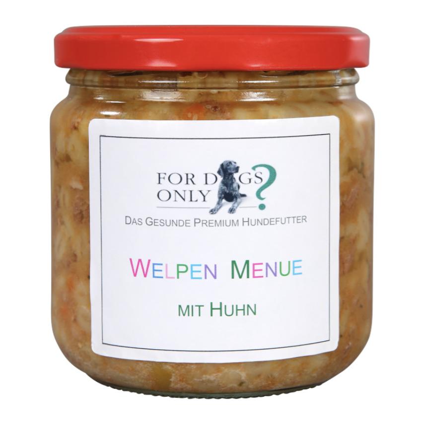 For Dogs Only? Alimentation premium pour chiens Menu pour chiots