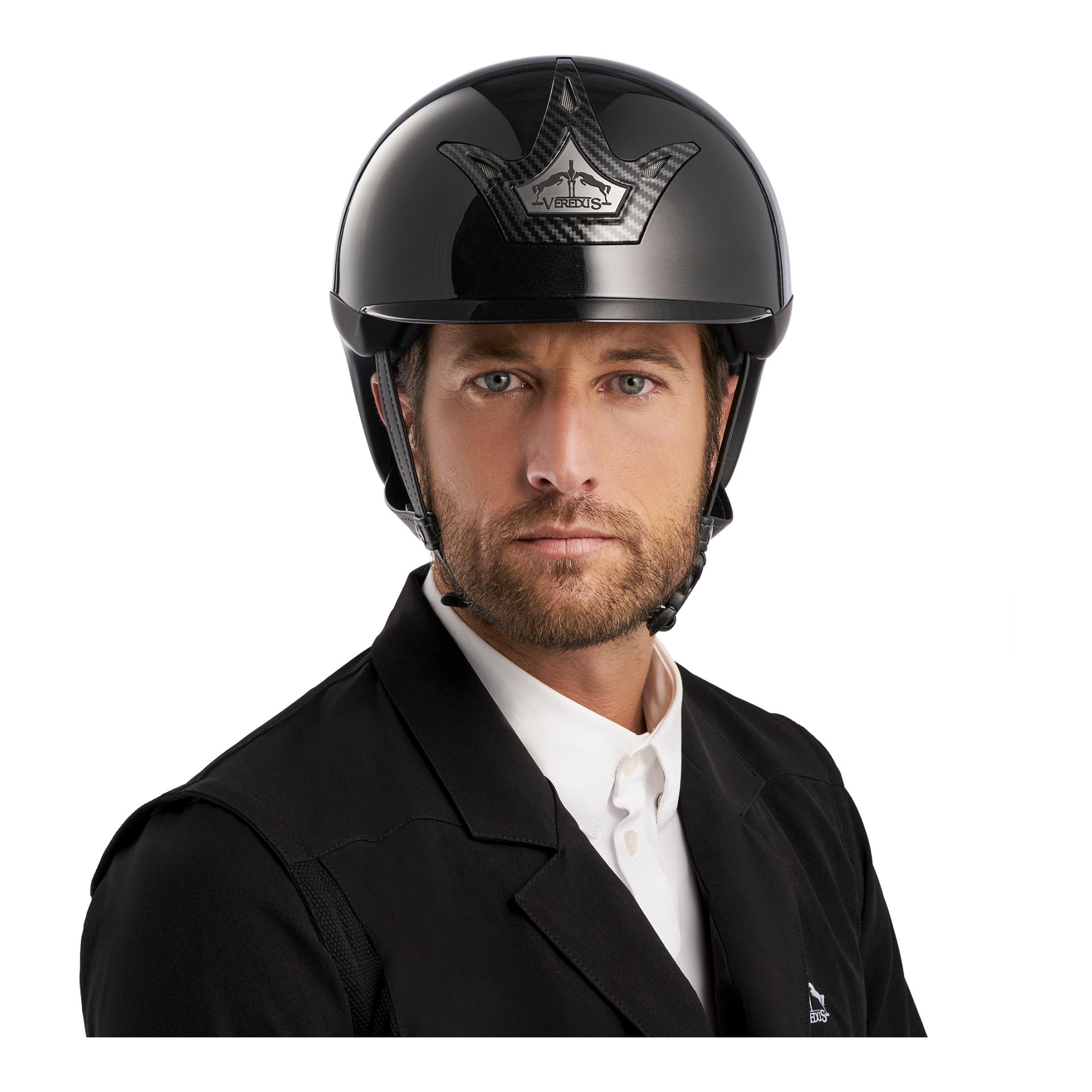 Veredus Reithelm Vita CARBON Gel Standard visor Glossy