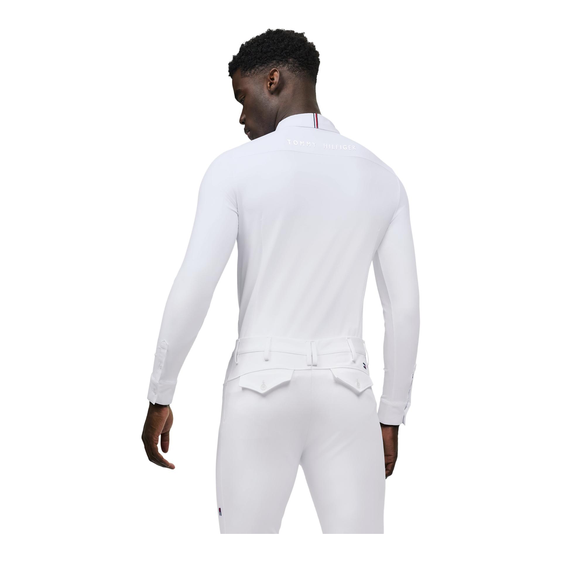 Tommy Hilfiger Equestrian Maillot de tournoi Eaton à manches longues pour homme