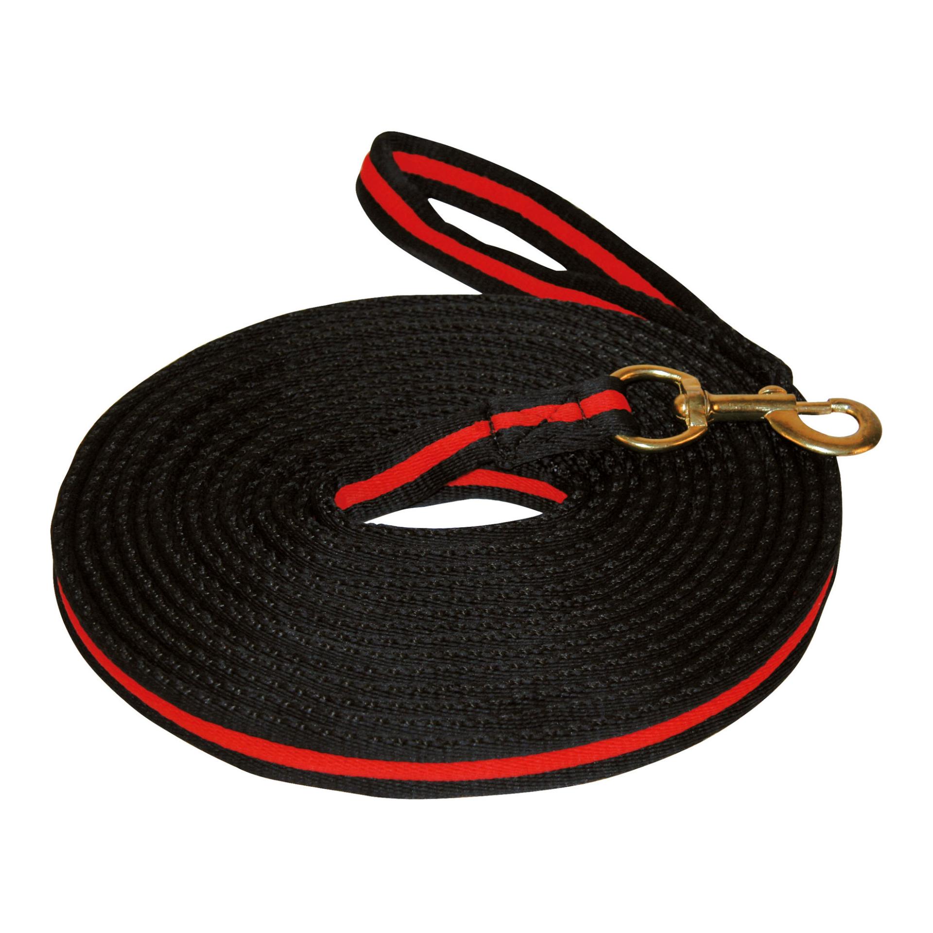 Kerbl Longierleine Softlonge 8m - schwarz/rot