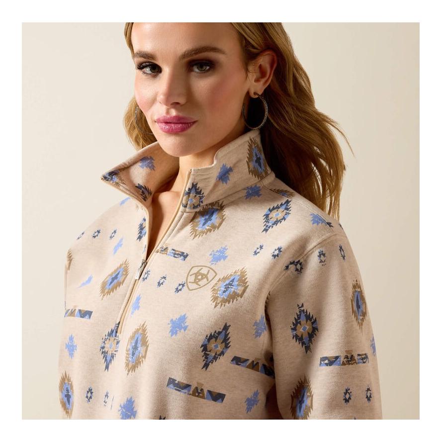 Ariat Sweatshirt 1/2 Zip Sapphire Femme