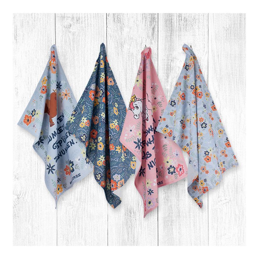 Soulhorse Handtuch 2er Set “Comic Flowers”