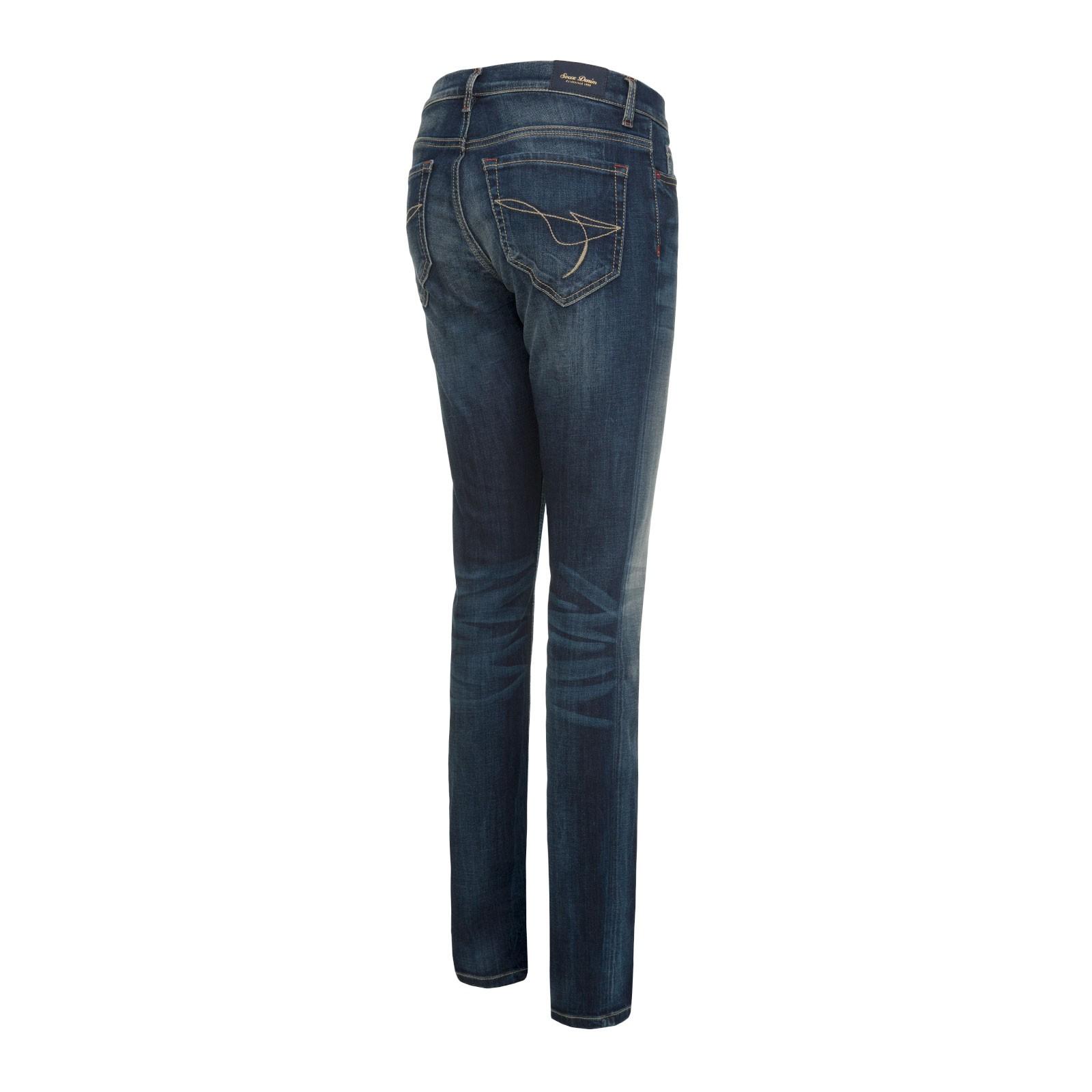 Slim Fit Jeans mit hohem Stretch-Anteil Damen - dunkelblau