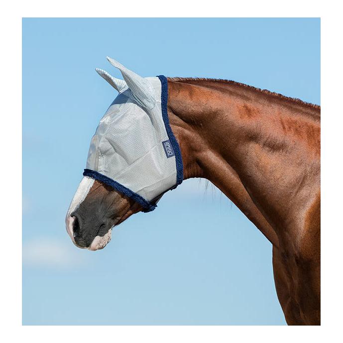 Horseware Fliegenmaske Amigo FlyMask - silver/navy