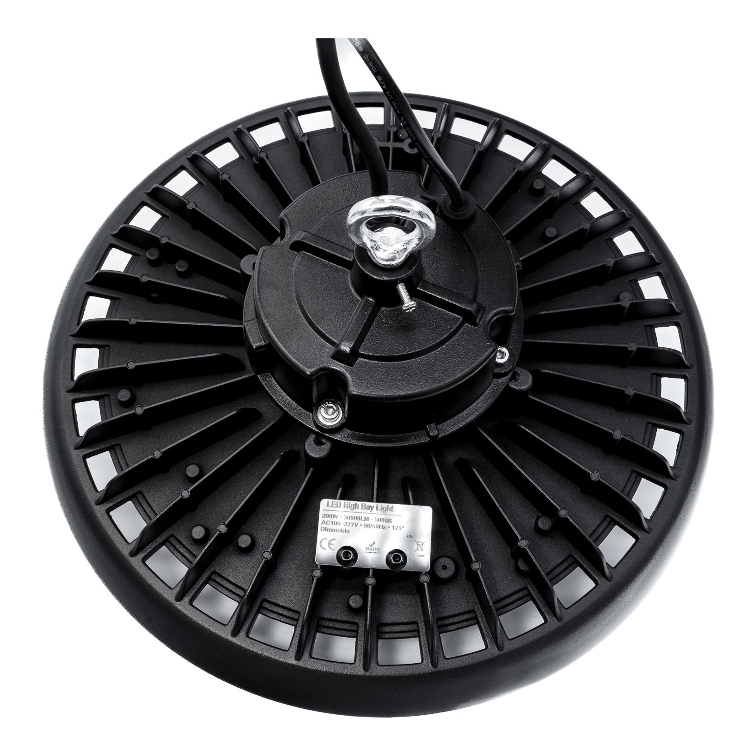 Hauptner Projecteur à LED pour halls UFO 200W - Lumiled - 5000K - 120° C