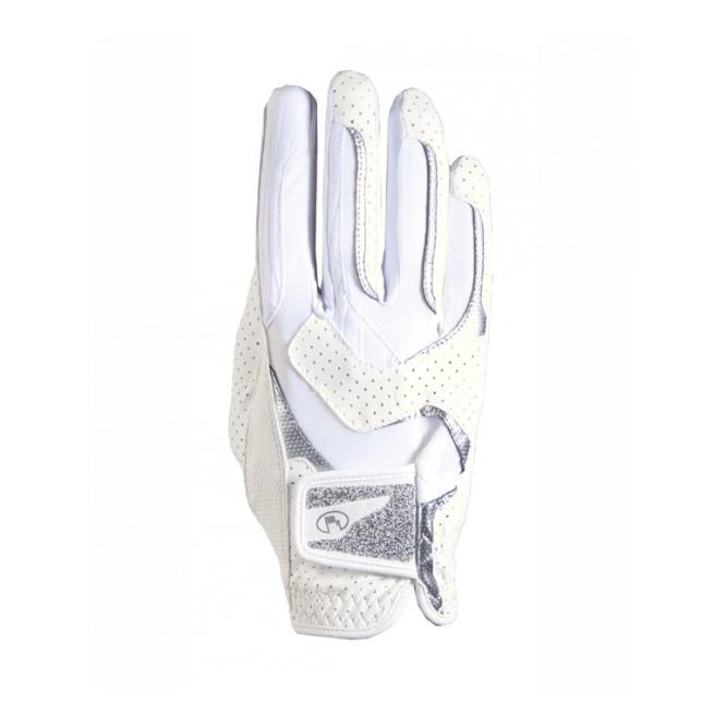 Roeckl Reithandschuh Function Lara - weiss silver