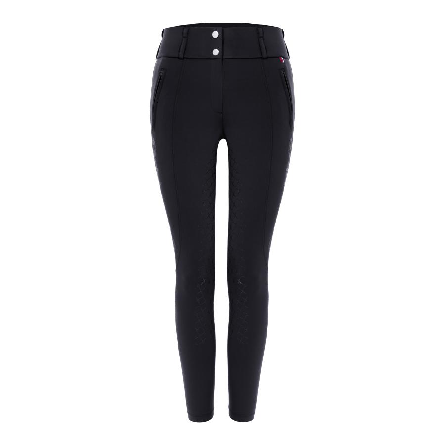 Leggings d'équitation fond intégral Luca Grip RL pour femmes - noir