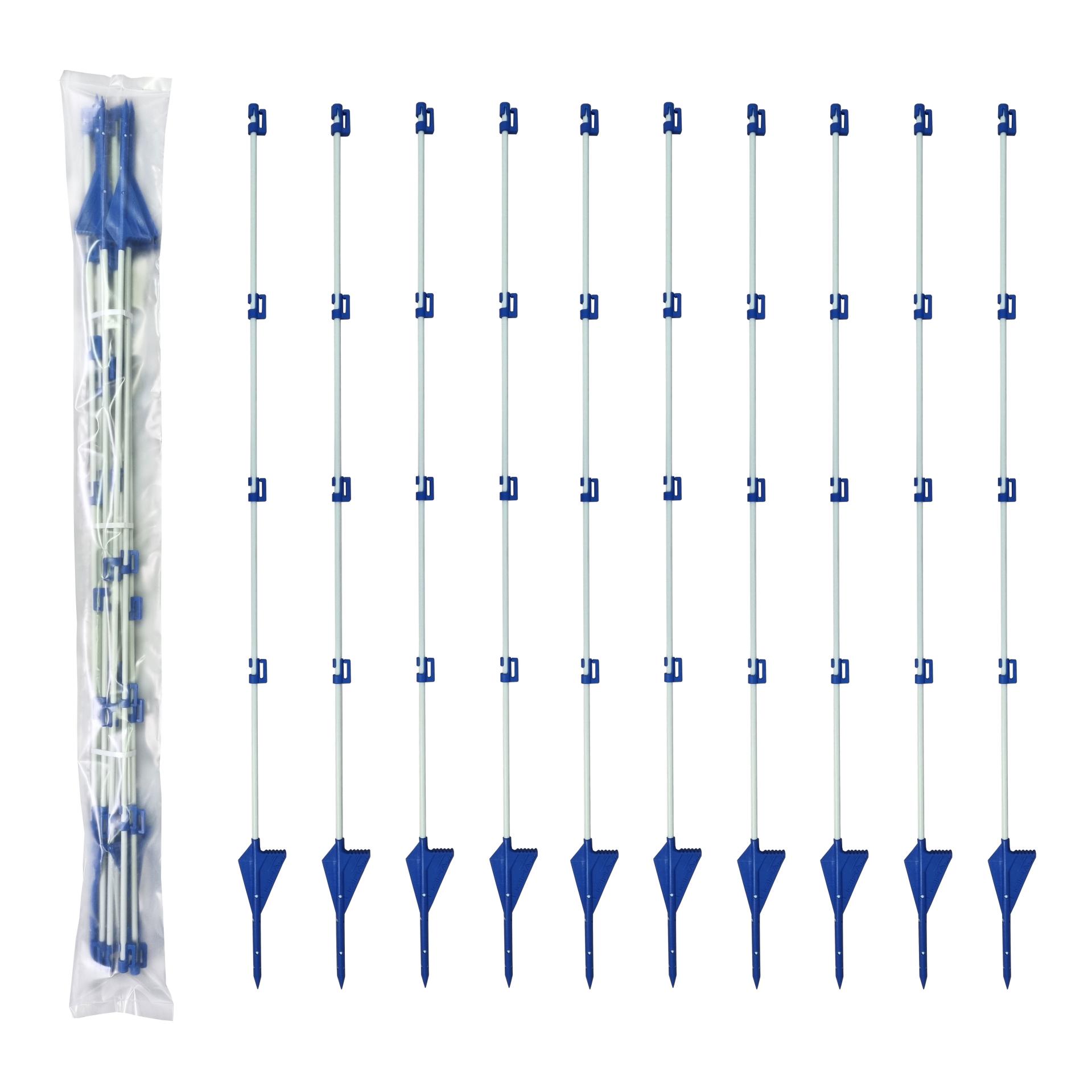 Hauptner Piquet professionnel en fibre de verre BLUE - 10 pièces