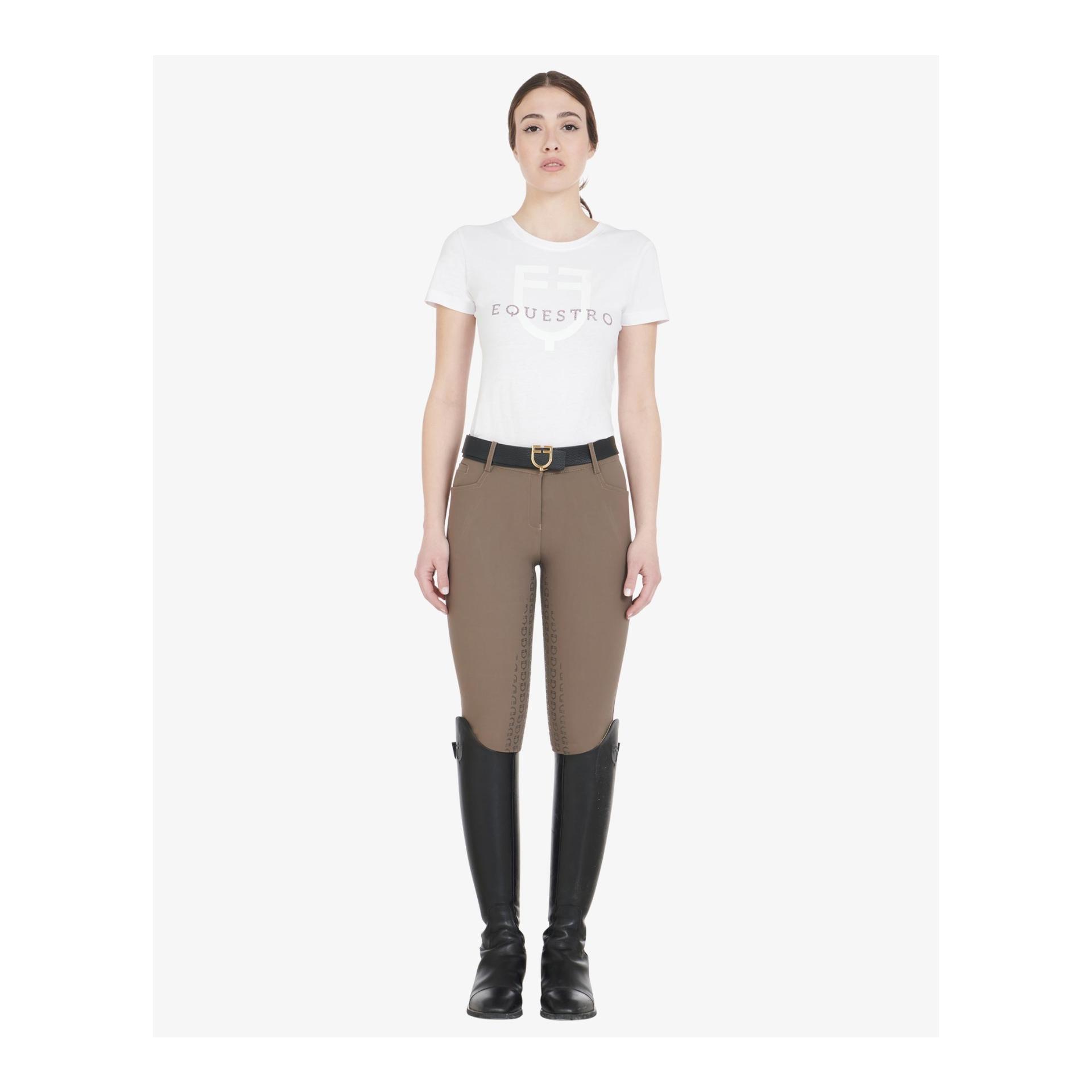 Equestro Pantalon d'équitation Aria Slim Fit pleine griffe femme
