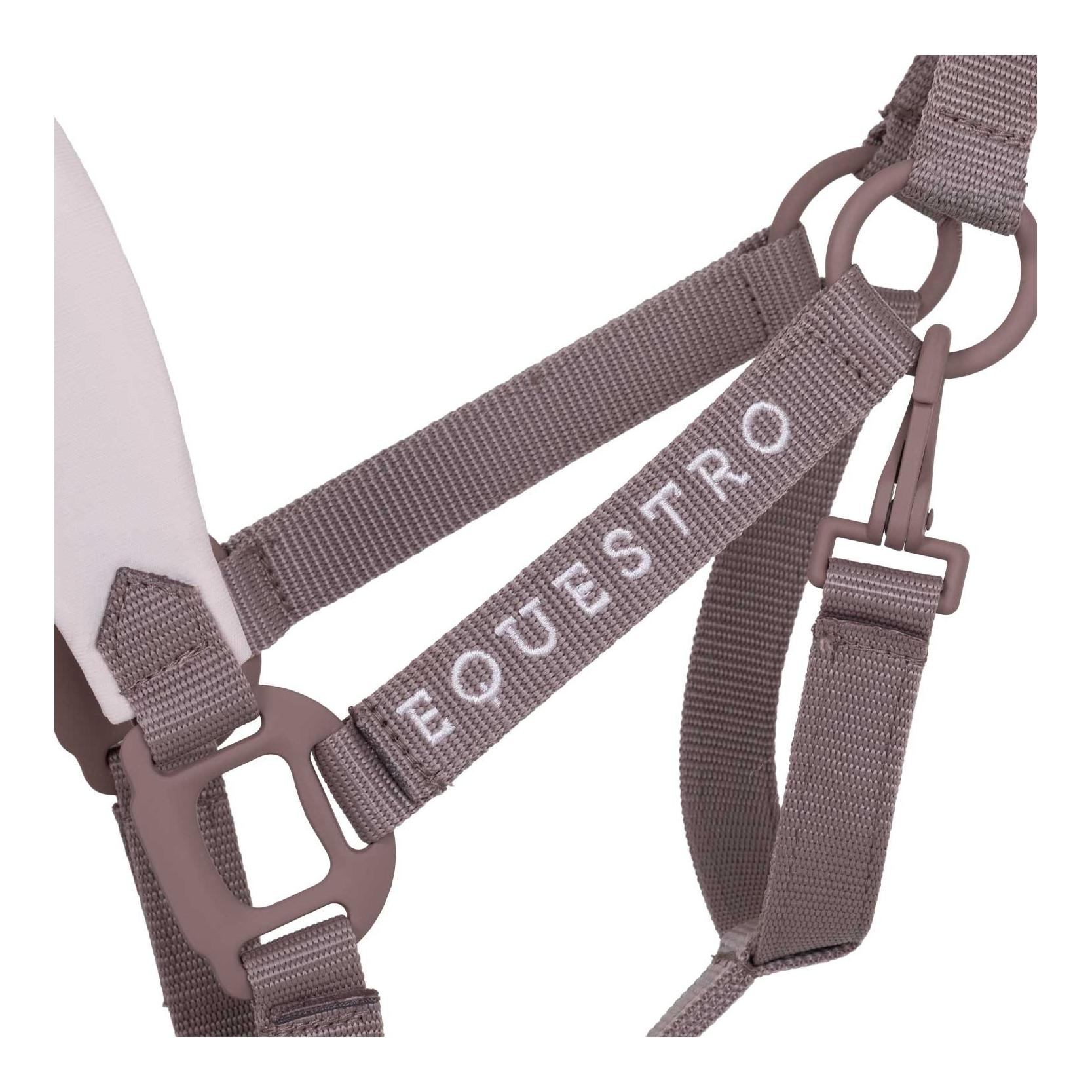 Equestro Licol avec boucles recouvertes de caoutchouc