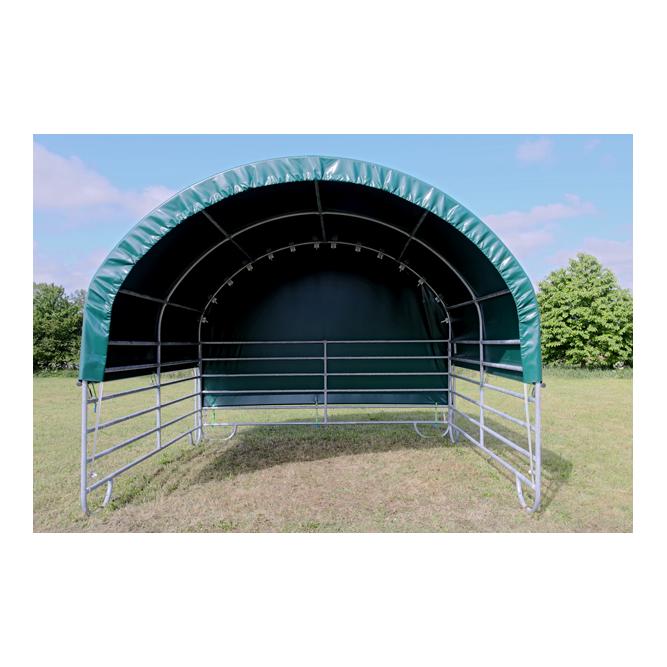 Coverall Mur pignon PVC avec système de sangles pour abri mobile