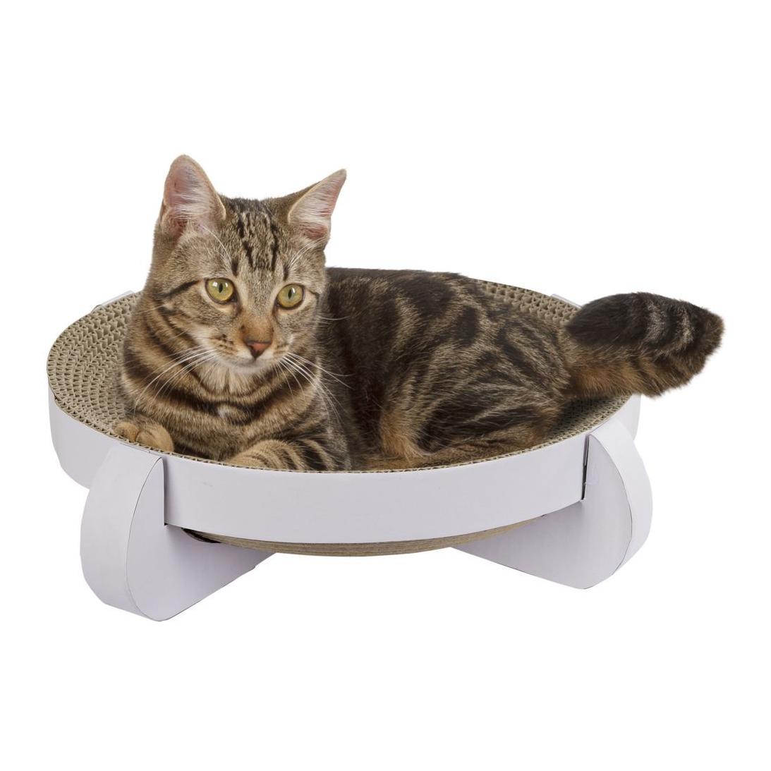 Kerbl Pet Lit griffoir Platinum avec herbe à chat