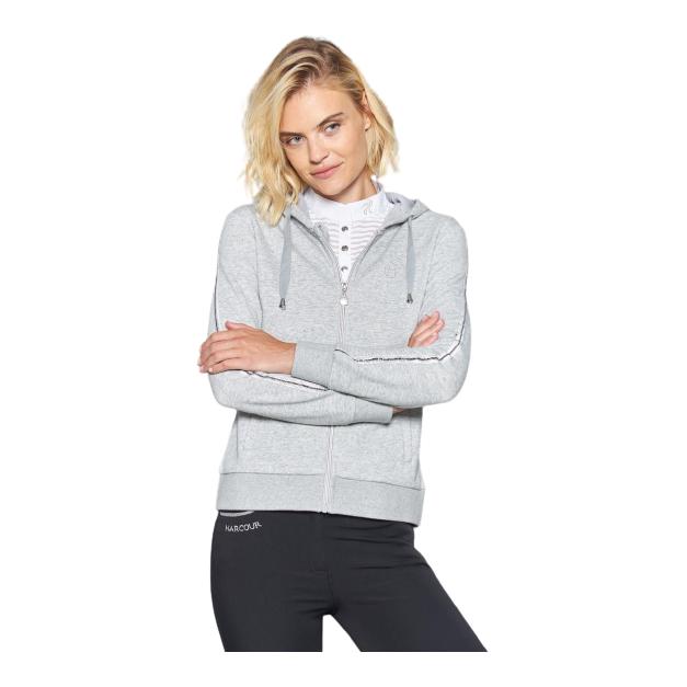 Pull à capuche Sweater Story pour femmes – gris mélangé