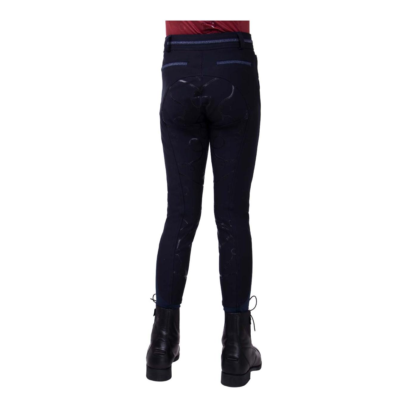QHP Pantalon d'équitation Carrie Junior avec fond complet